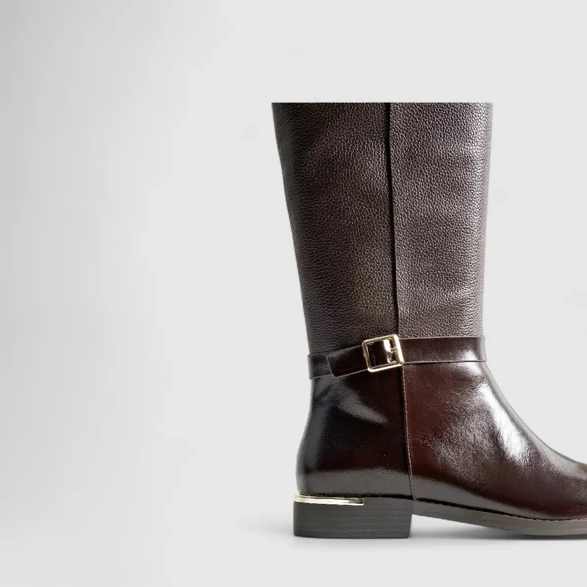 Bulbul Leather Long Boot Brown LAR6022 - Image 5