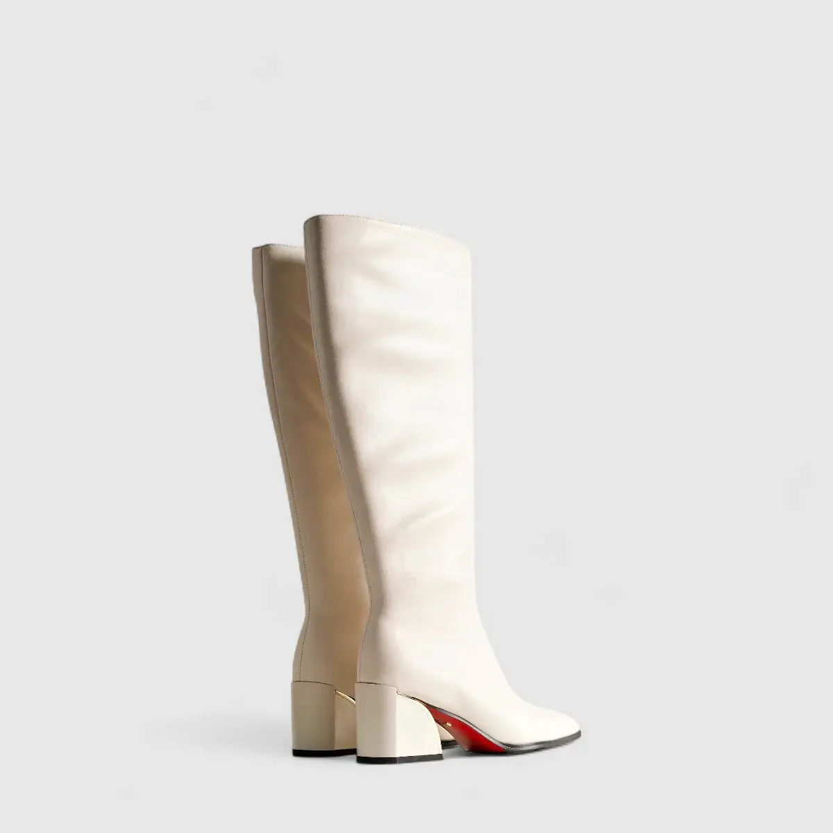 Bulbul Leather Long Boot White LAR6012 - Image 3