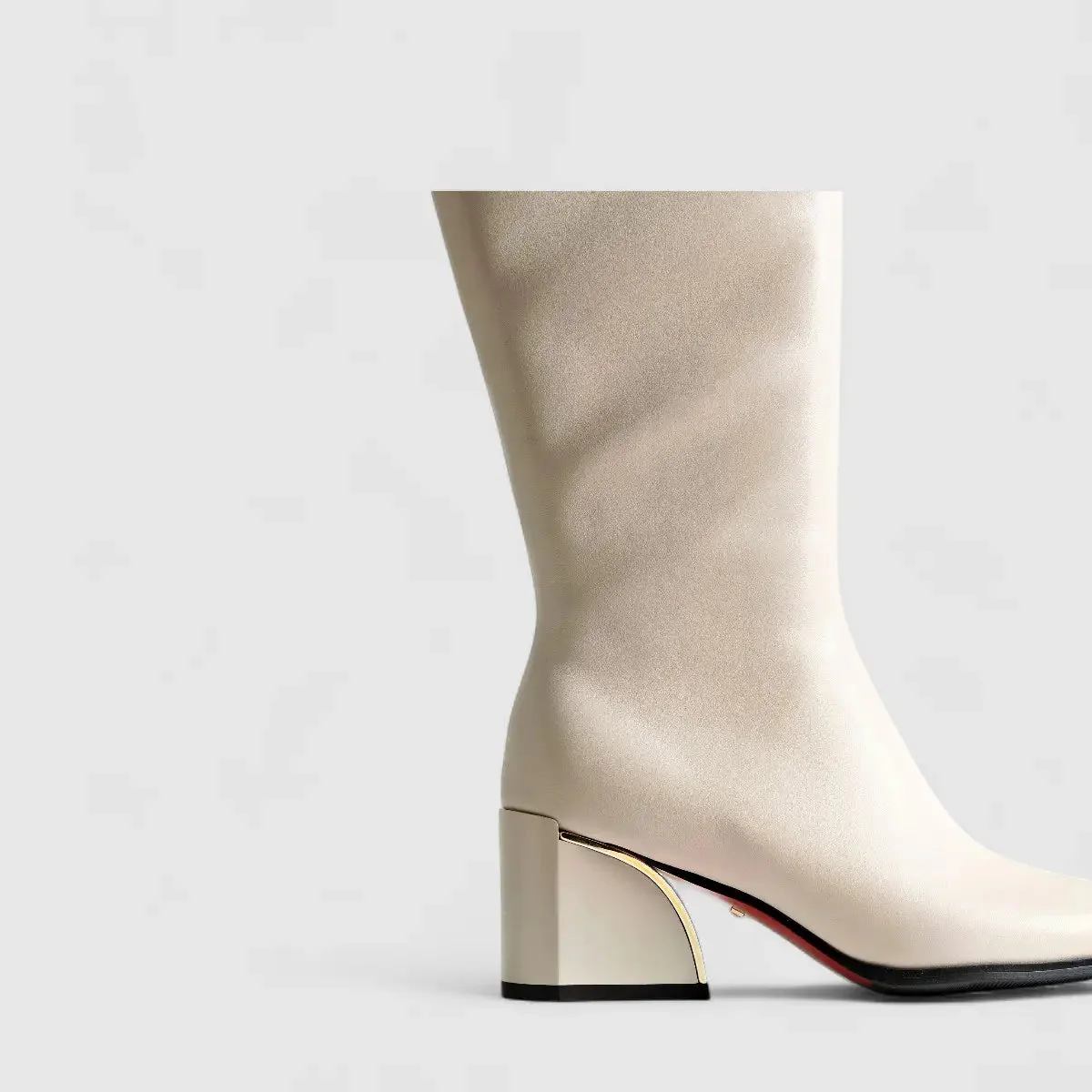 Bulbul Leather Long Boot White LAR6012 - Image 5