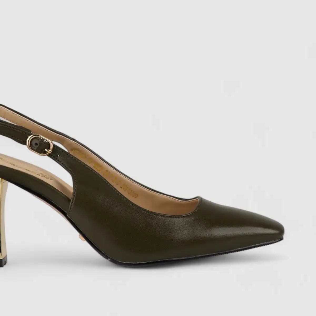 Bulbul Slingback Heel Olive CAR5026 - Image 4