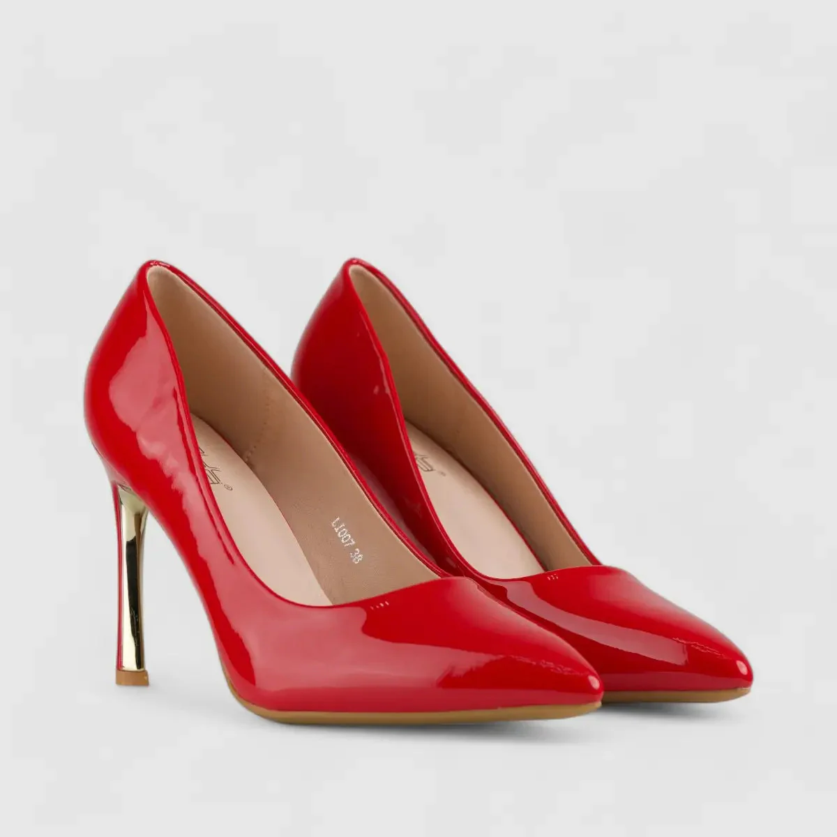 Bulbul Stiletto Court Shoe Red LI007 - Image 2