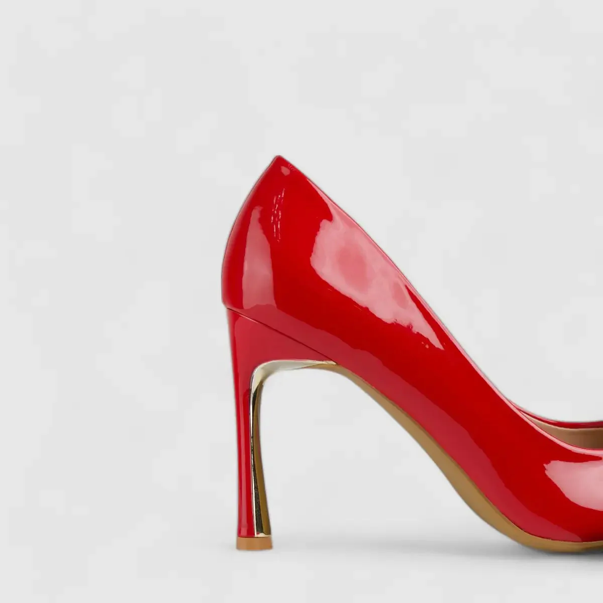 Bulbul Stiletto Court Shoe Red LI007 - Image 4