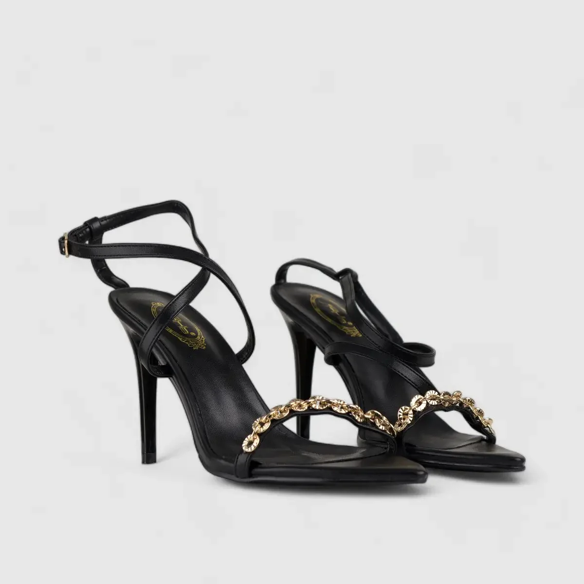 Bulbul Stiletto Heel Sandal Black CAR5019 - Image 2