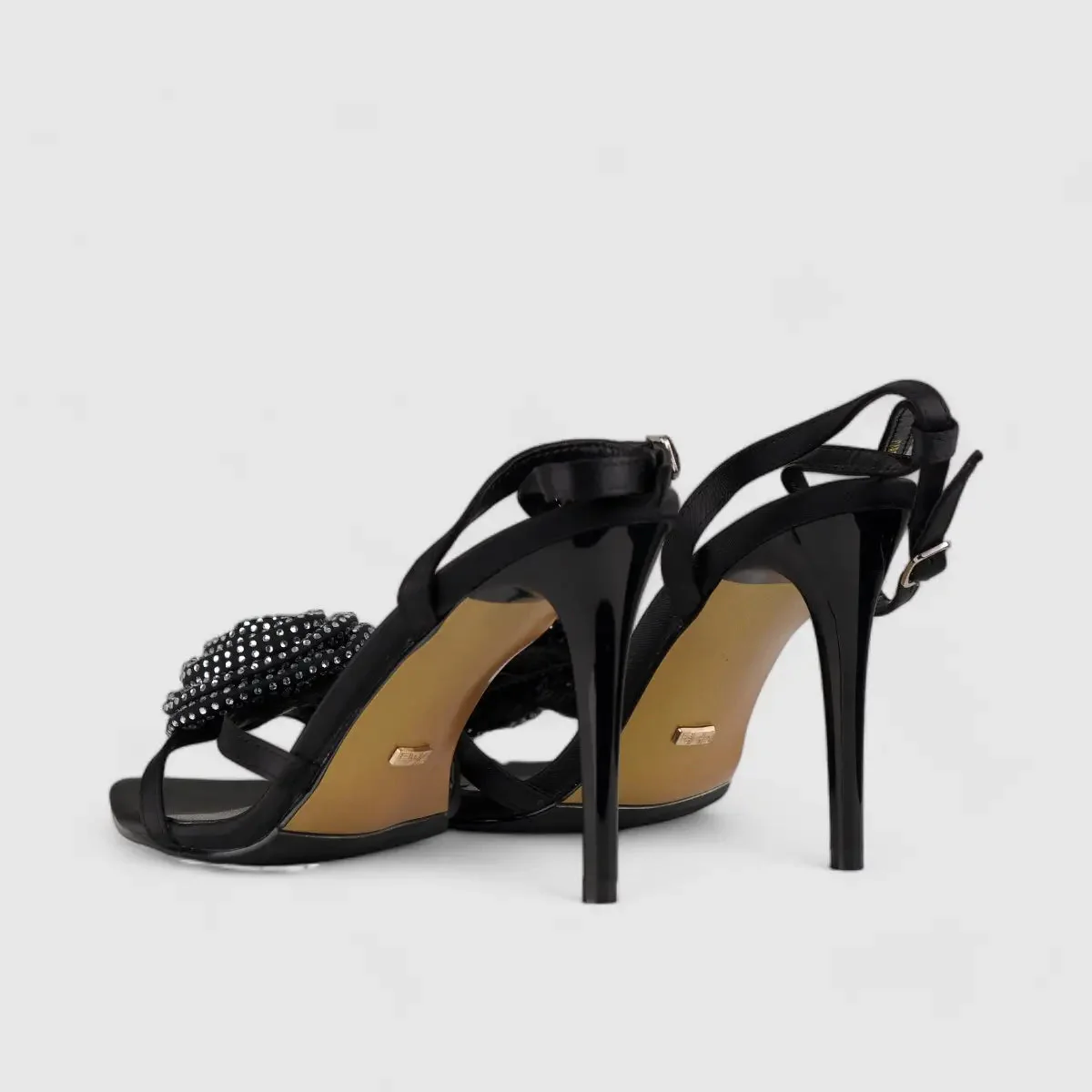 Bulbul Stiletto Heel Sandal Black CAR5030 - Image 3
