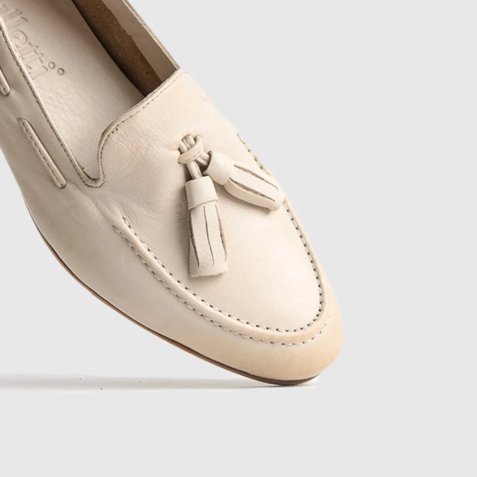 Bulletti Casual Slip On Loafers - 002 Beige - Image 5