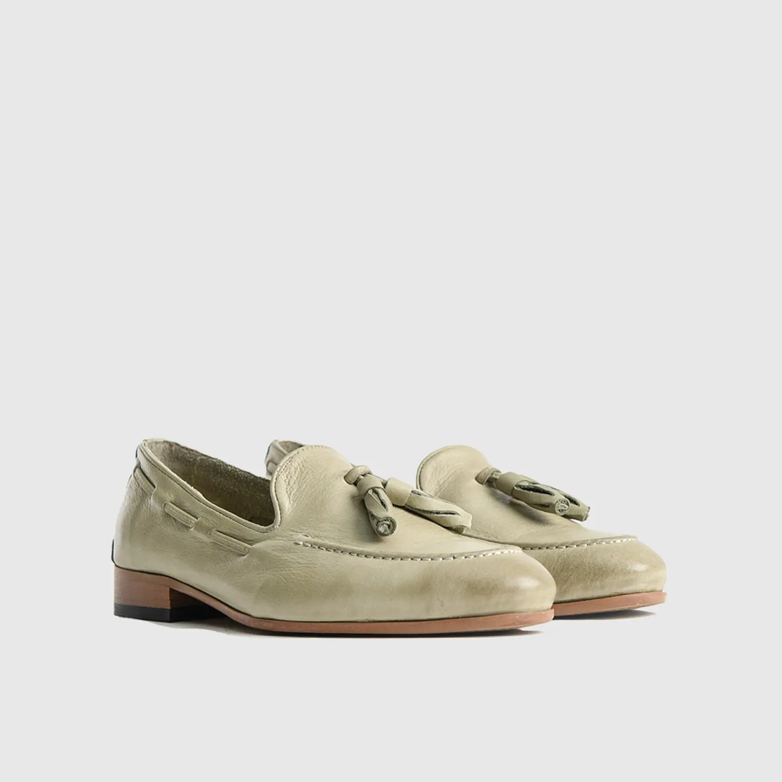 Bulletti Casual Slip On Loafers 002 - Light Green - Image 3