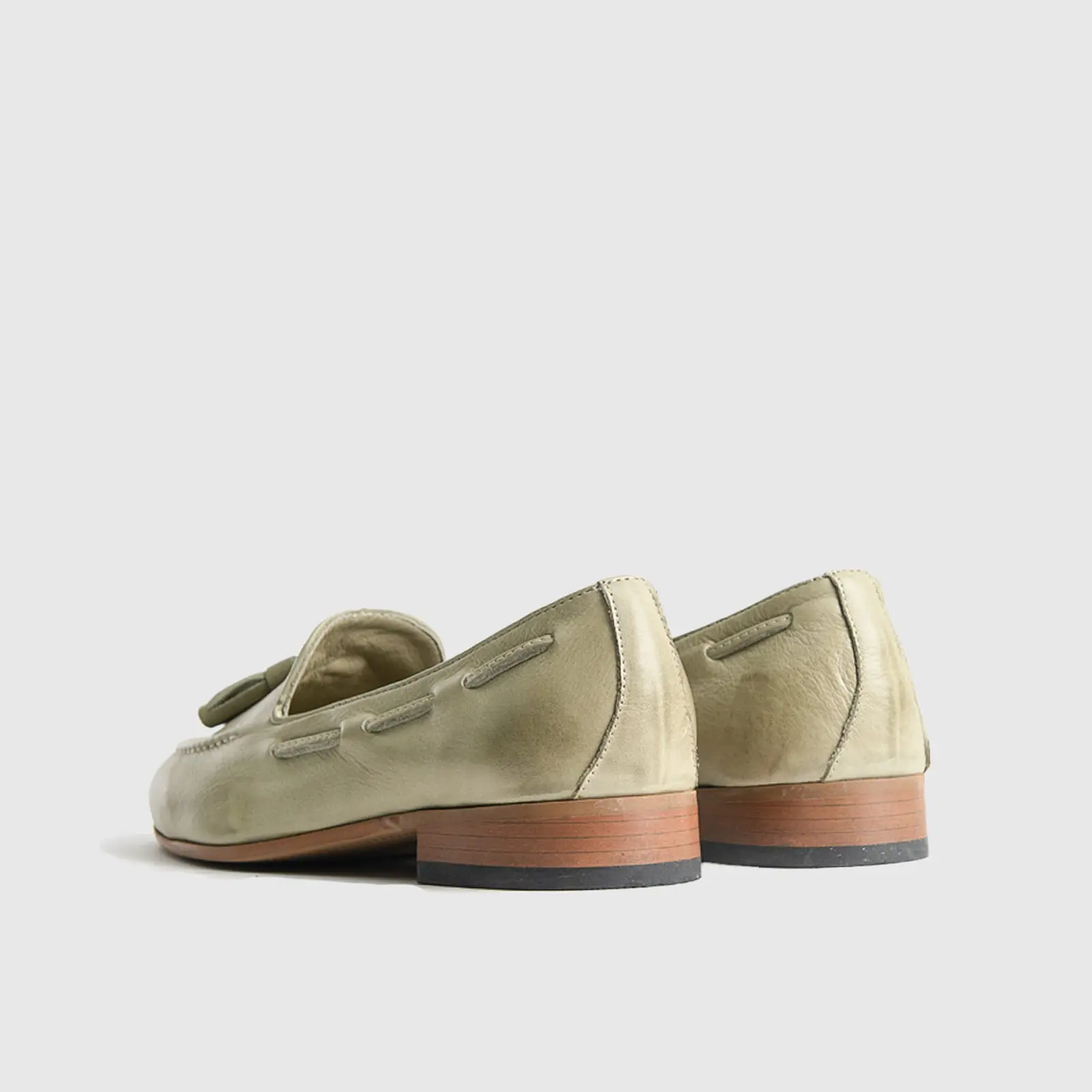 Bulletti Casual Slip On Loafers 002 - Light Green - Image 4