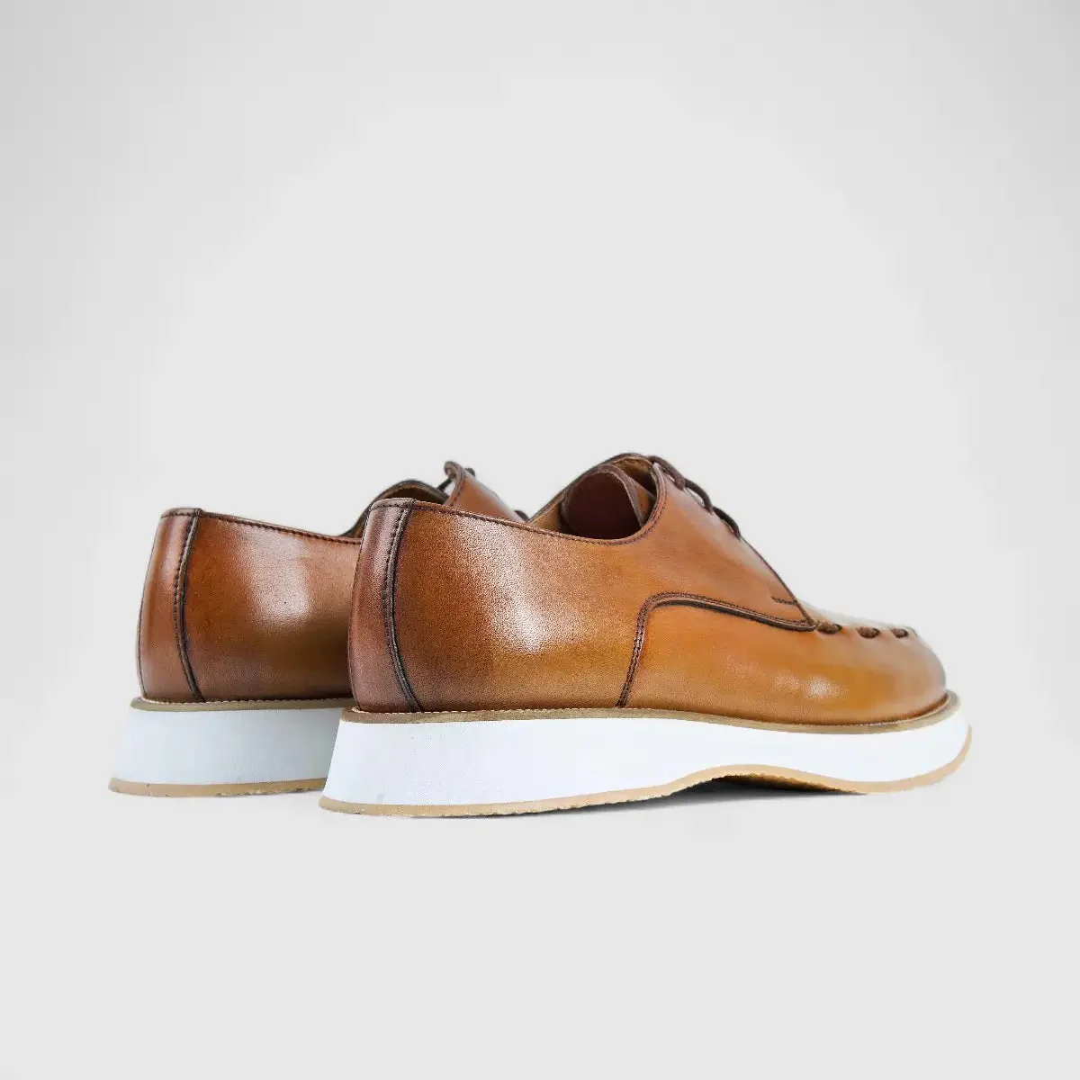 Bulletti Chunky Sole Oxfords Tan 96-267 BC7 - Image 3