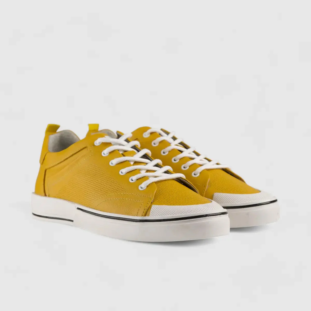 Bulletti Lace Up Sneaker Yellow 152-17294 - Image 2