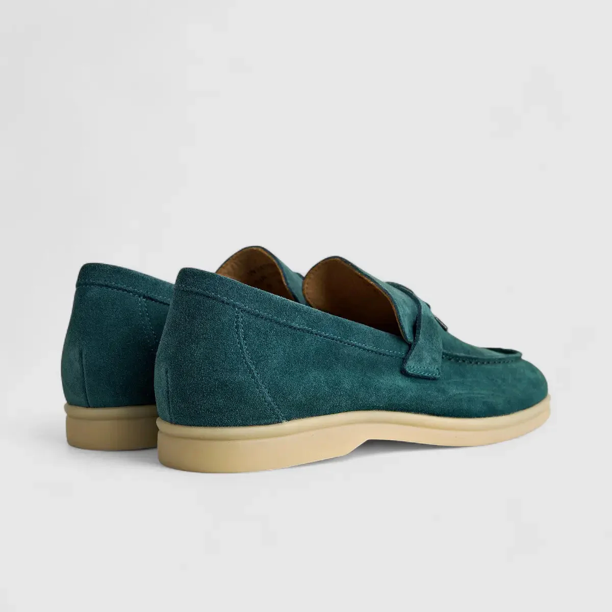Bulletti Ladies Suede Loafer W2406080 Blue BL3 - Image 3
