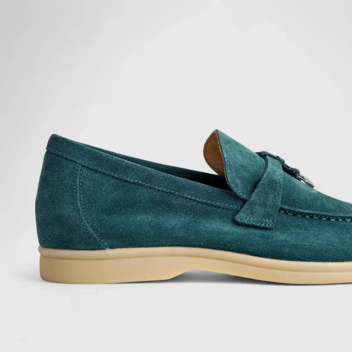 Bulletti Ladies Suede Loafer W2406080 Blue BL3 - Image 5