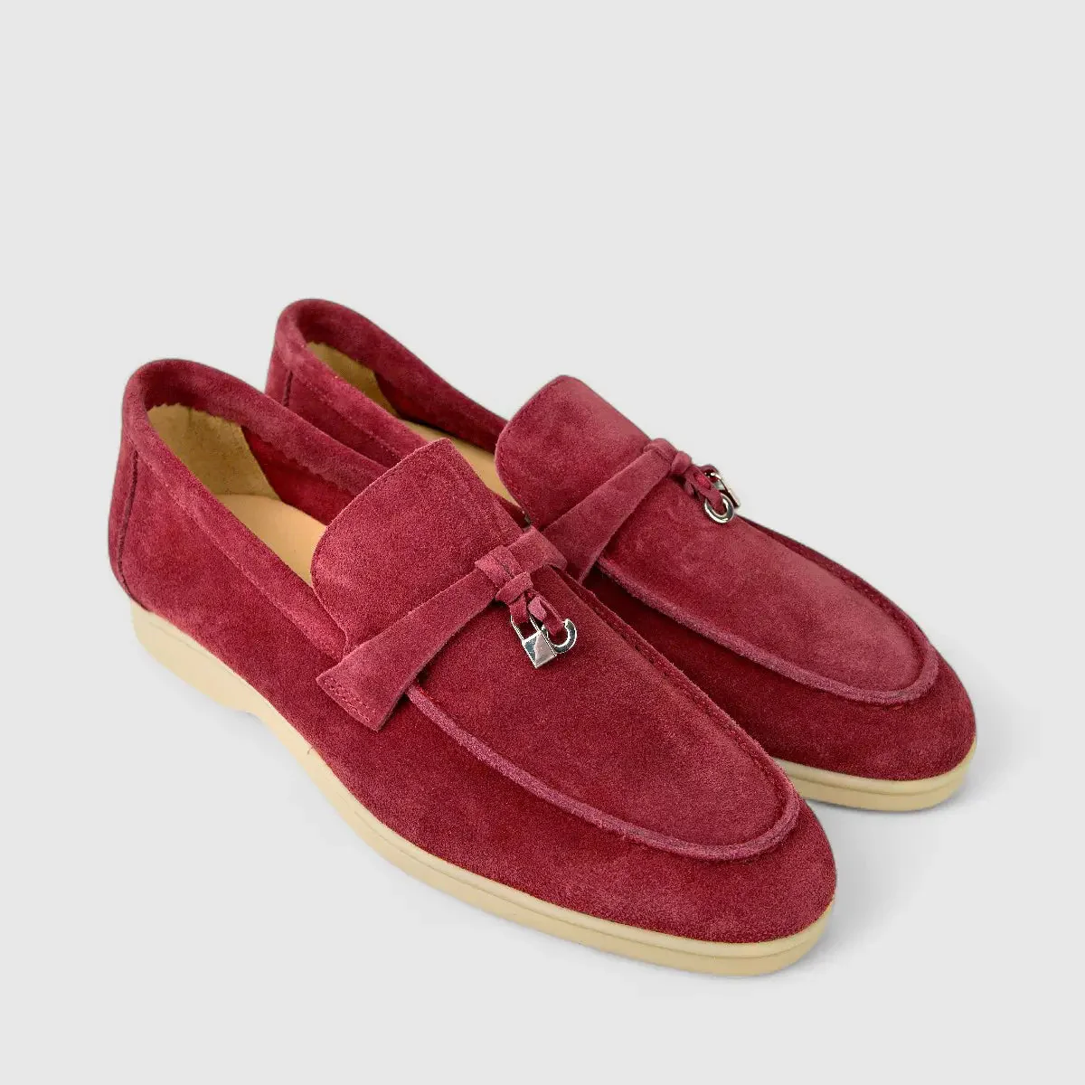 Bulletti Ladies Suede Loafer W2406080 Red BL5 - Image 2