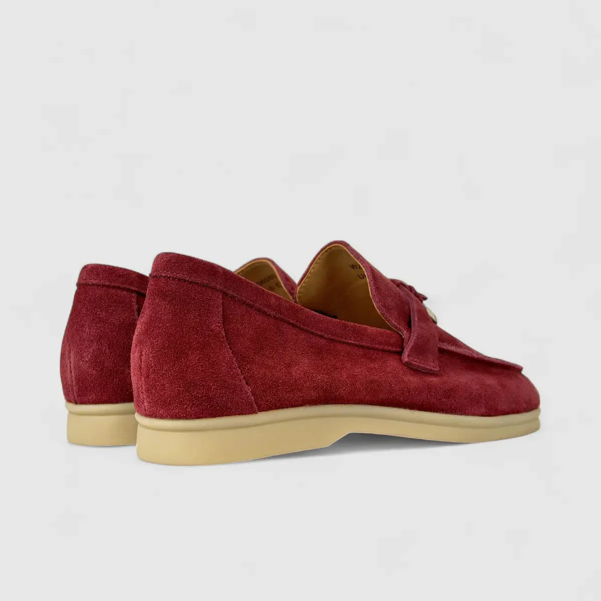 Bulletti Ladies Suede Loafer W2406080 Red BL5 - Image 3