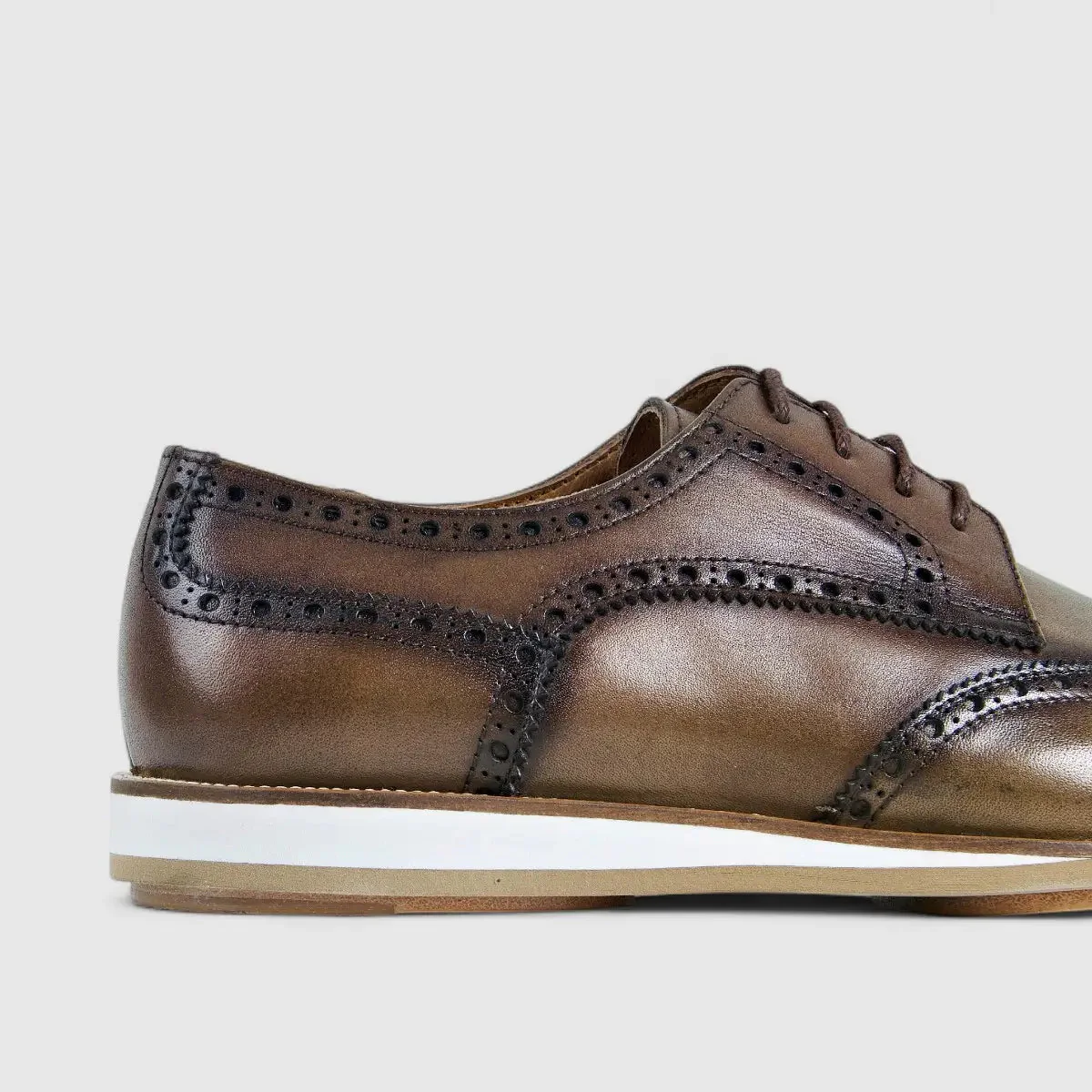 Bulletti Leather Brouge Oxfords Walnut 24-434 BC1 - Image 5