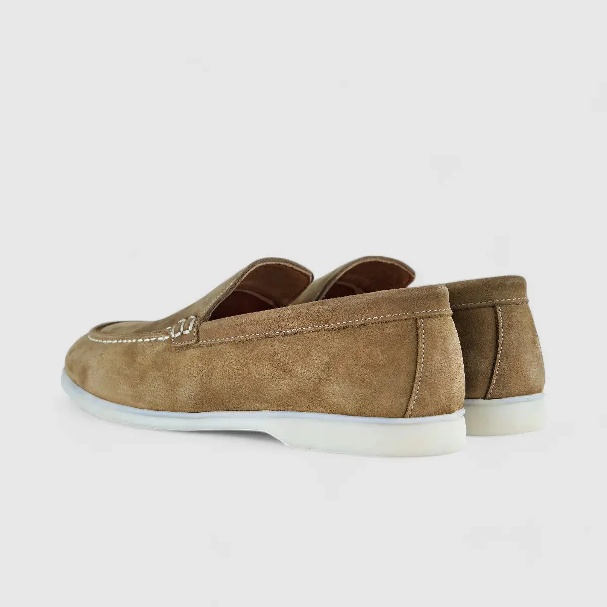 Bulletti Leather Nubuck Slip On Loro Beige - Image 3