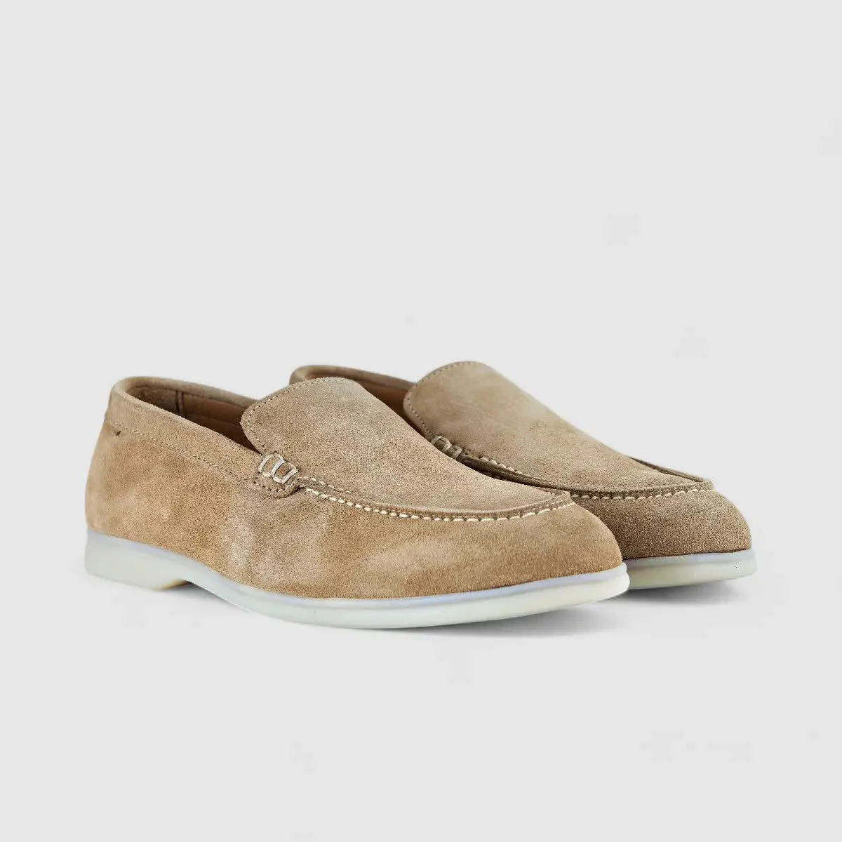 Bulletti Leather Nubuck Slip On Loro Beige Suede - Image 2