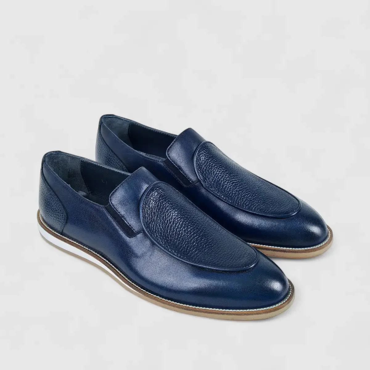 Bulletti Leather Slip On Navy 24-433 BC2 - Image 2