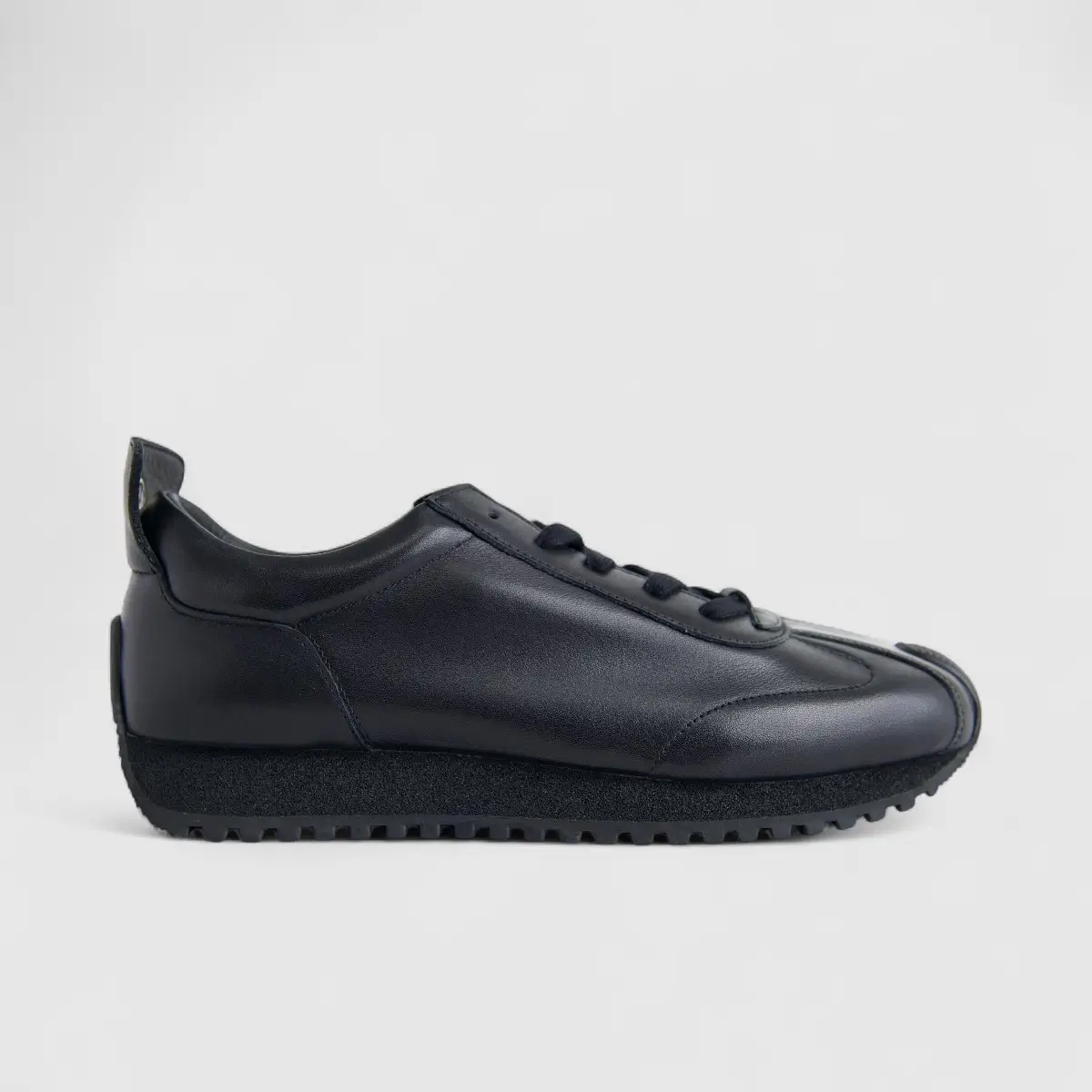 Bulletti Men's Leather Sneaker W2409050 Enzo Black BK18