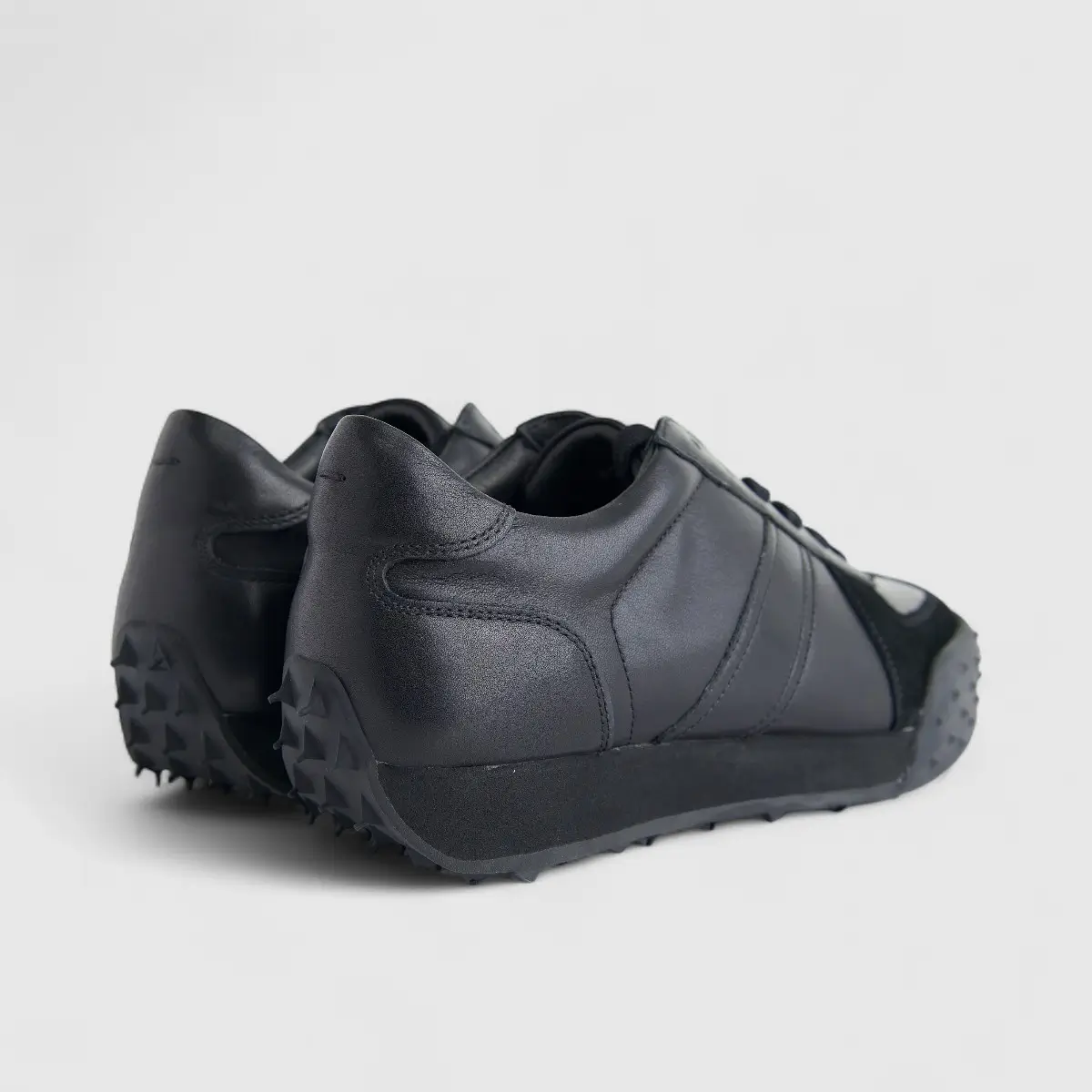 Bulletti Men's Leather Sneaker F2305978 Milo Black Mono BK14 - Image 3