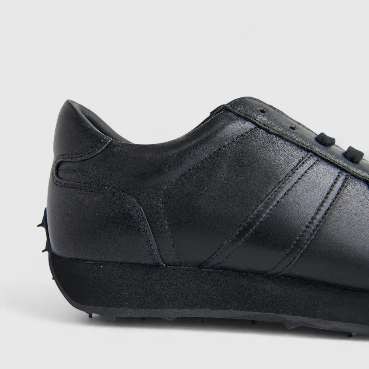 Bulletti Men's Leather Sneaker F2305978 Milo Black Mono BK14 - Image 5
