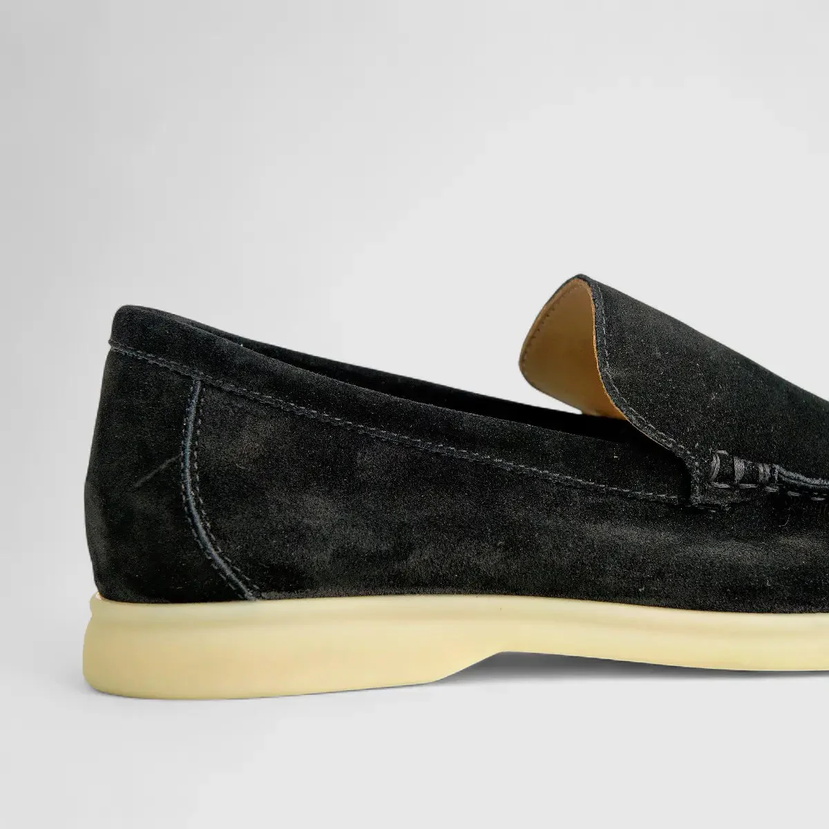 Bulletti Men's Suede Loafer F2406048 Black BK2 - Image 5