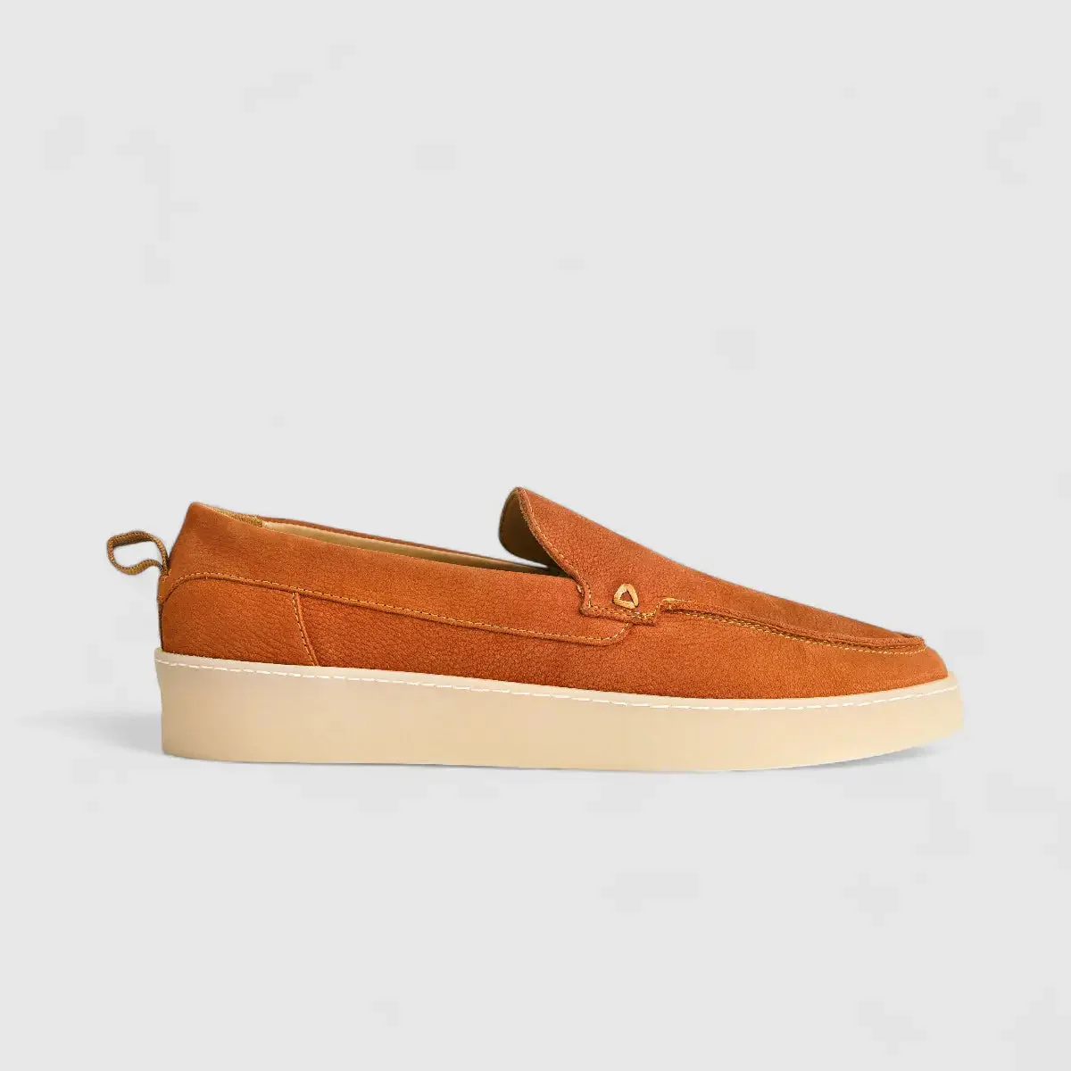 Bulletti Men's Suede Loafer W2409003 Orange BK10