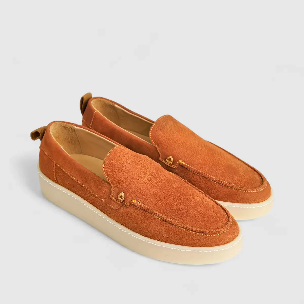 Bulletti Men's Suede Loafer W2409003 Orange BK10 - Image 2