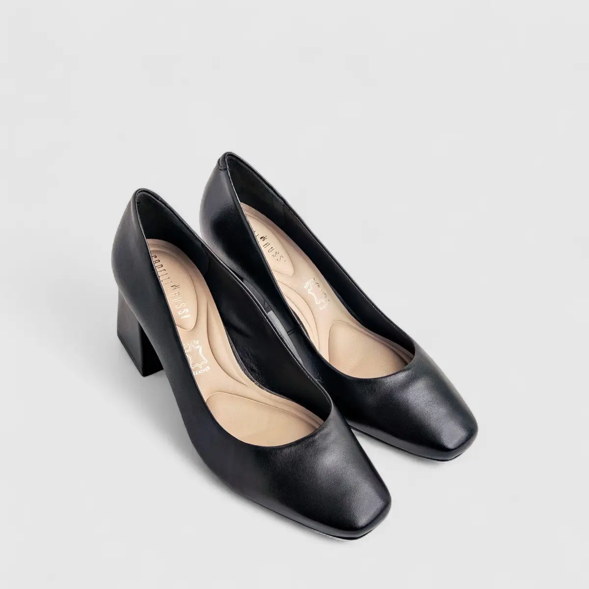 Capelli Rossi Leather Ladies Block Court 9286 Black CR73 - Image 2