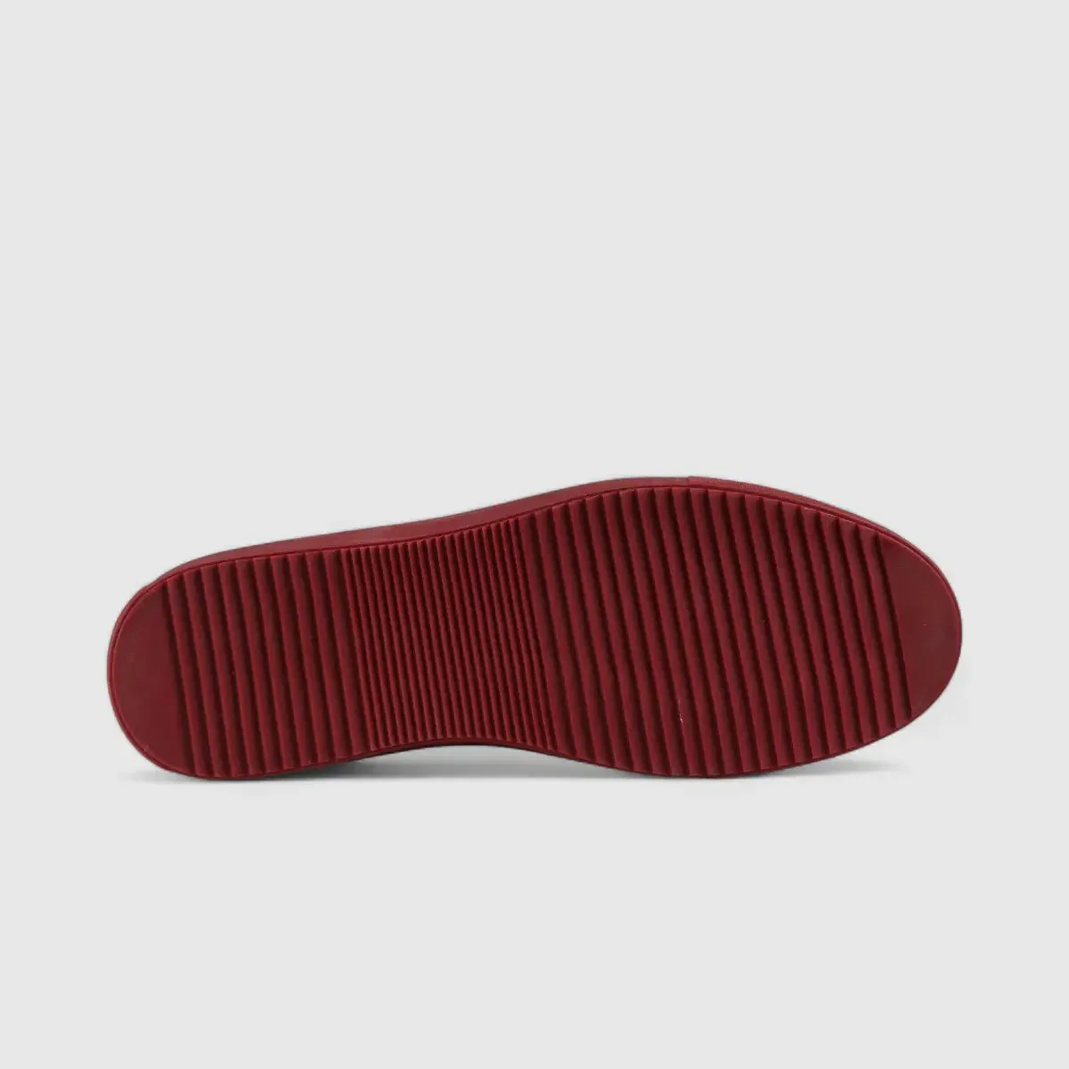 Formales Lace Up Leather Sneaker Burgandy Red 4289 - Image 4