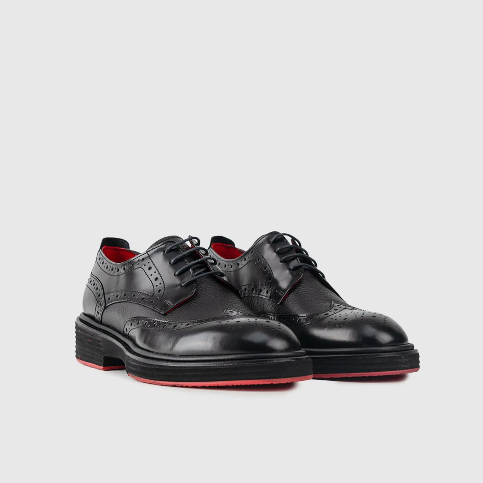 Formales Men's (UK4 TO UK12) Chunky Sole Dress Oxfords 4116 Black FC8 - Image 3