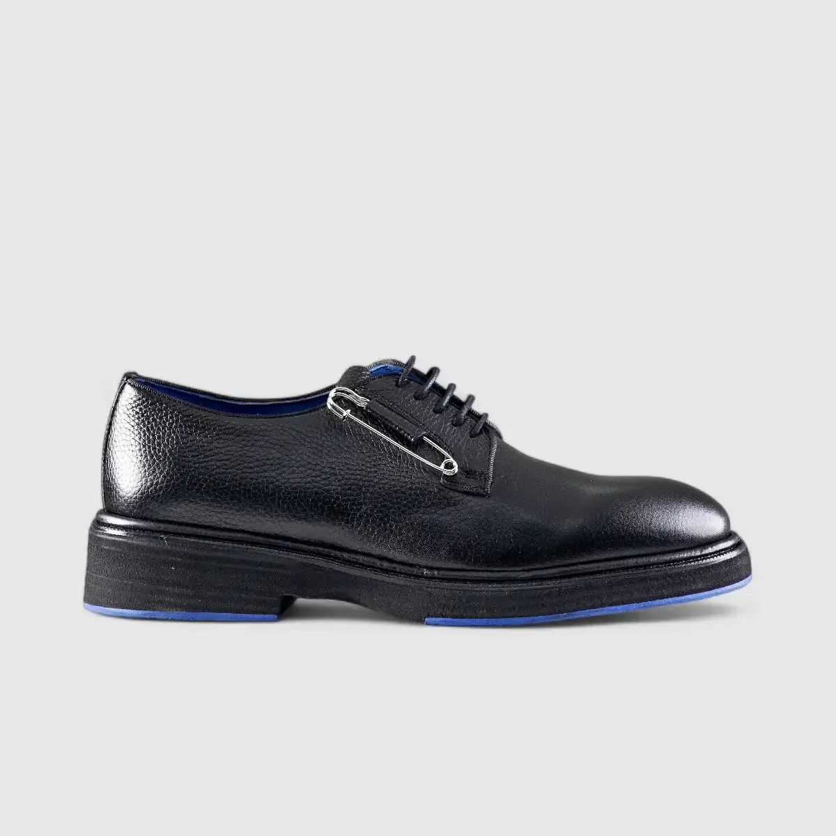 Chunky Sole Dress Oxfords Black Floater Blue Sole 0218 FC26