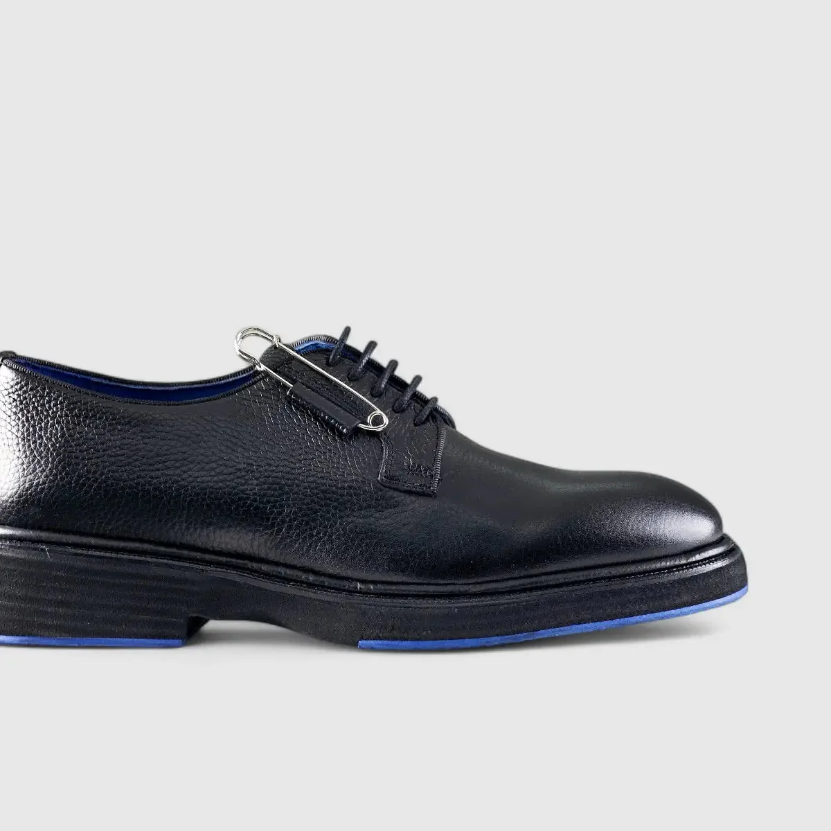 Chunky Sole Dress Oxfords Black Floater Blue Sole 0218 FC26 - Image 5
