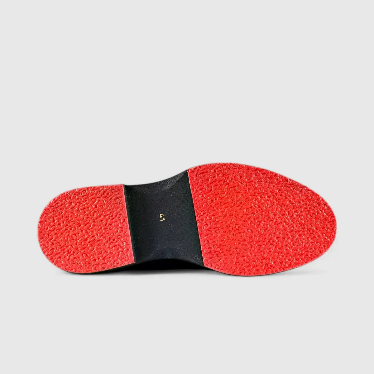 Formales Men's (UK4 TO UK12) Chunky Sole Dress Oxfords Black Floater Red Sole 0218 FC27 - Image 4