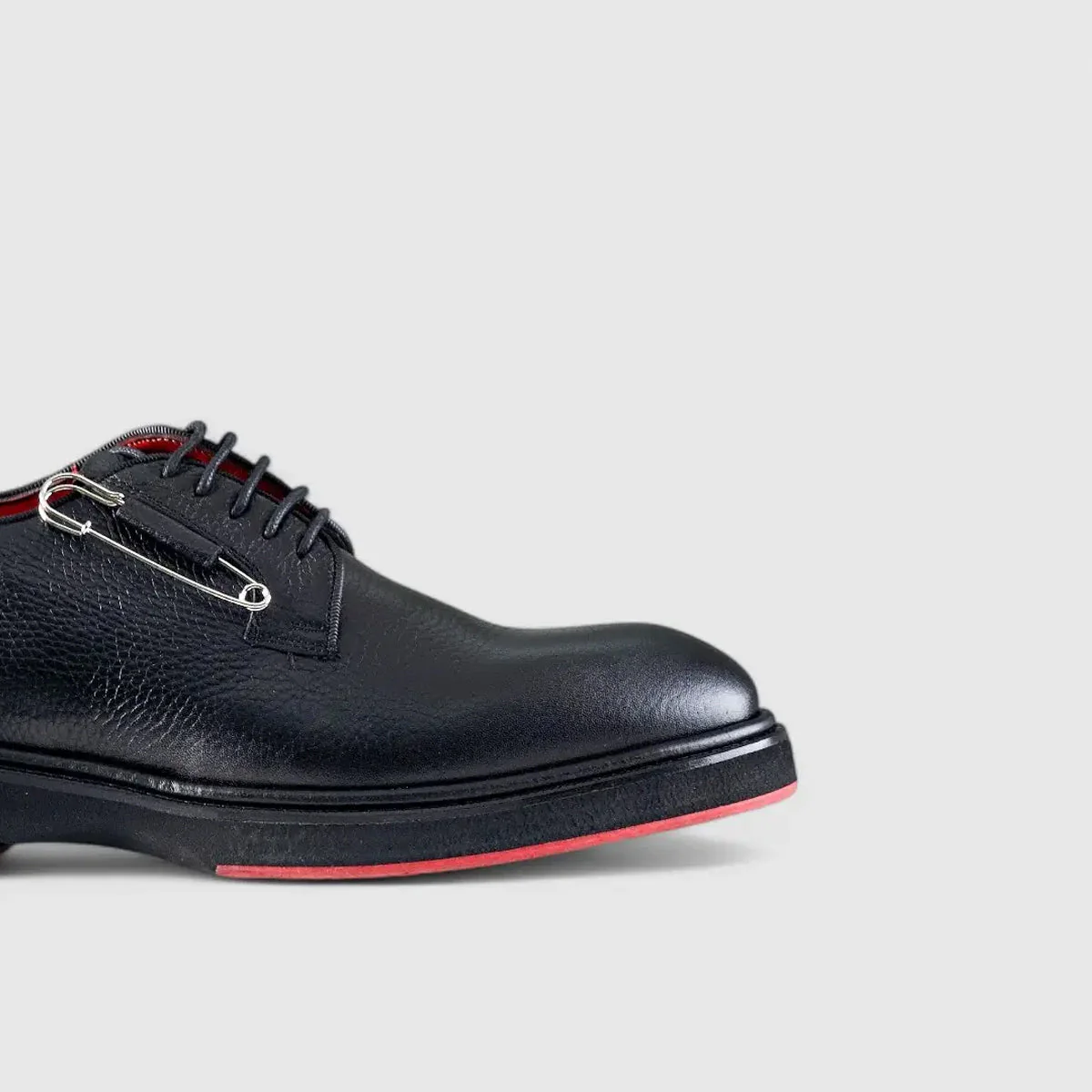 Formales Men's (UK4 TO UK12) Chunky Sole Dress Oxfords Black Floater Red Sole 0218 FC27 - Image 5