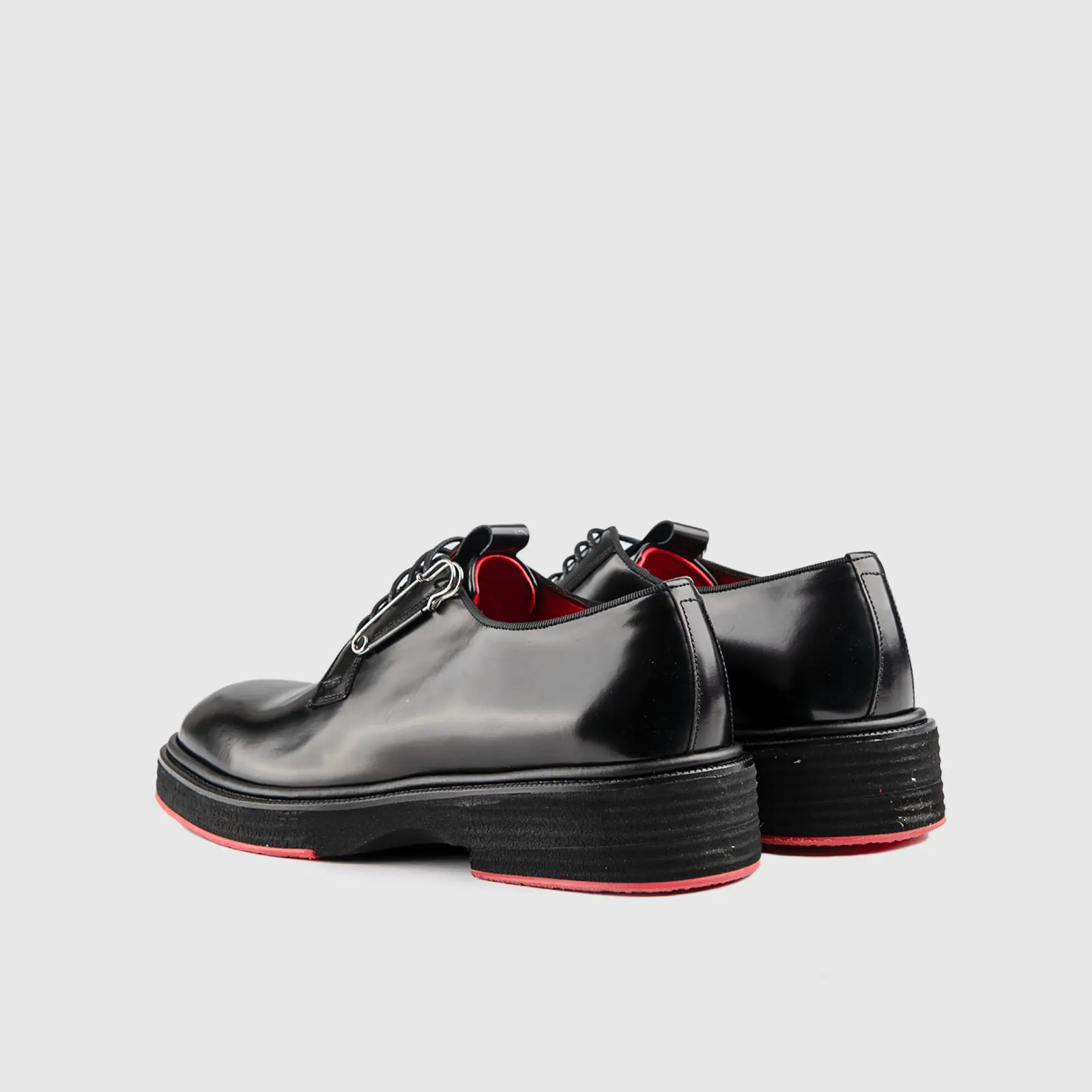 Formales Men's (UK4 TO UK12) Chunky Sole Dress Oxfords Black Hi Shine 0218 FC34 - Image 3