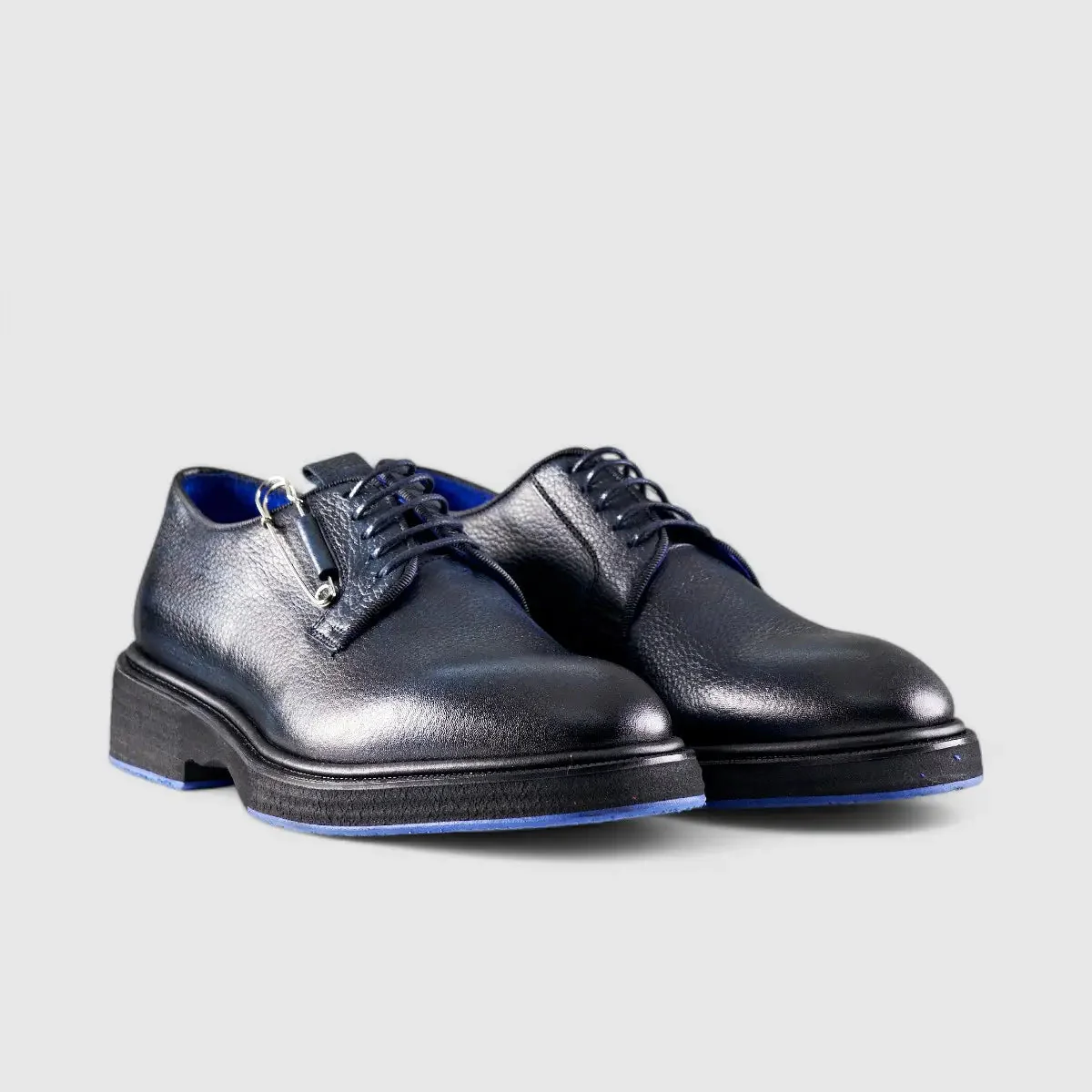 Formales Men's Chunky Sole Dress Oxfords Navy Floater 0218 FC31 - Image 2