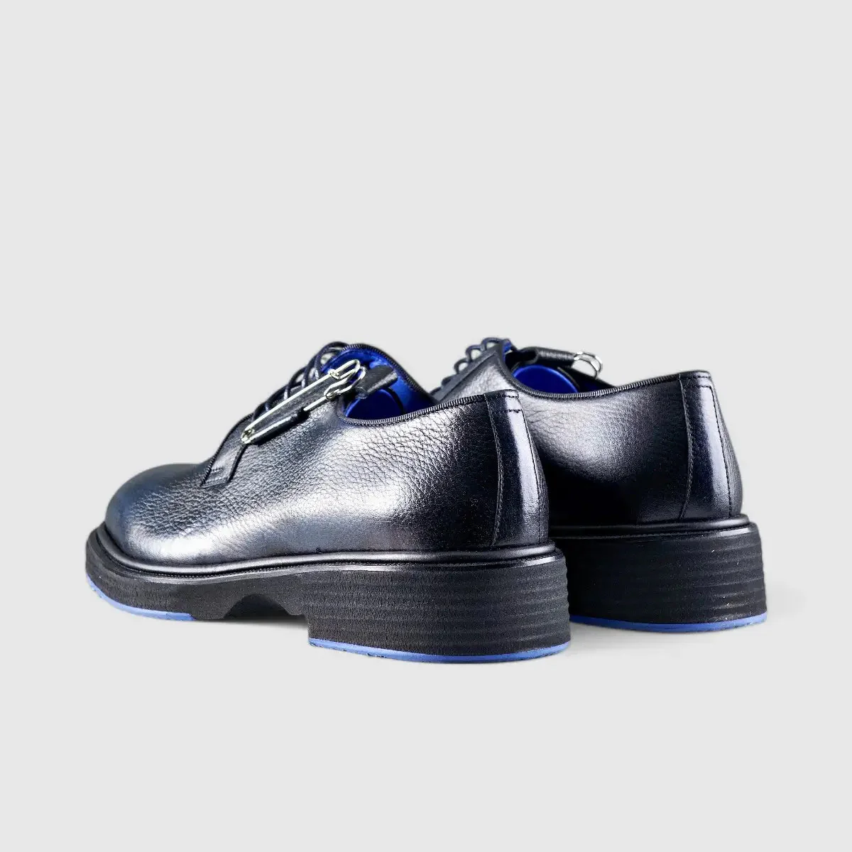 Formales Men's Chunky Sole Dress Oxfords Navy Floater 0218 FC31 - Image 3
