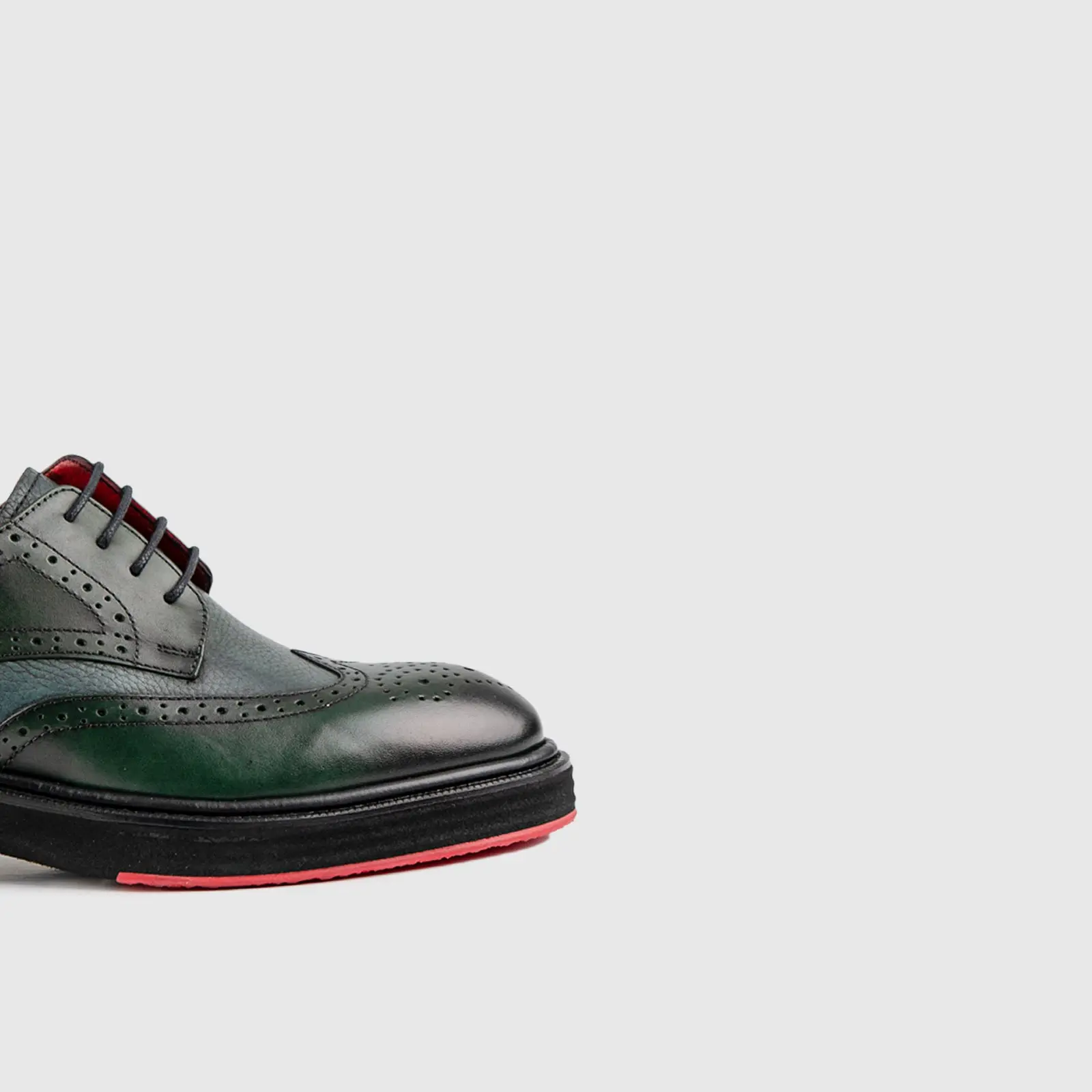 Formales Men's (UK4 TO UK12) Chunky Sole Dress Oxfords Olive 4116 FC10 - Image 5
