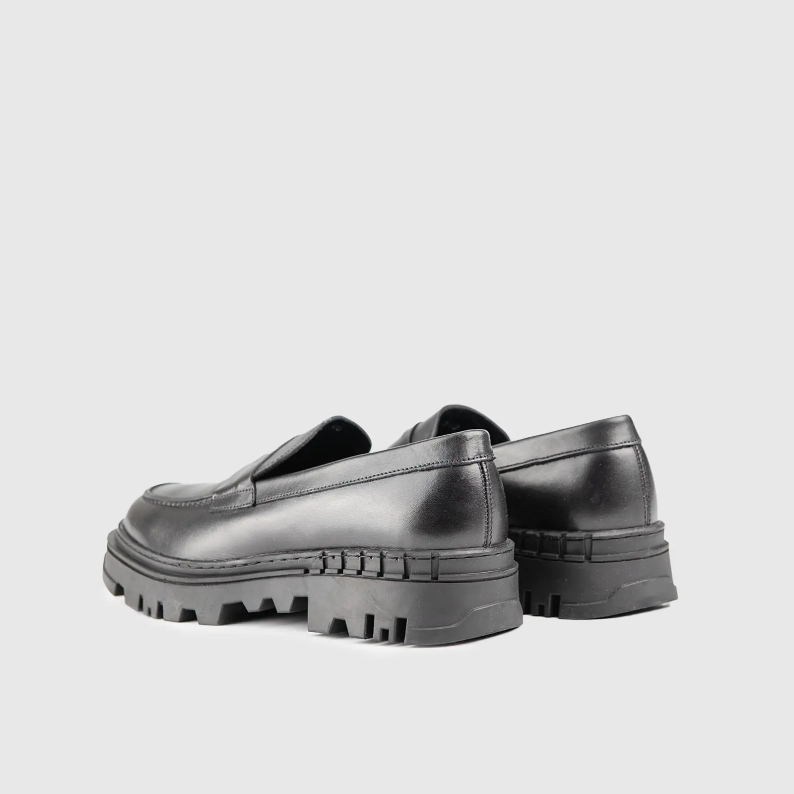 Chunky Sole Loafers Black 1804 - Image 3