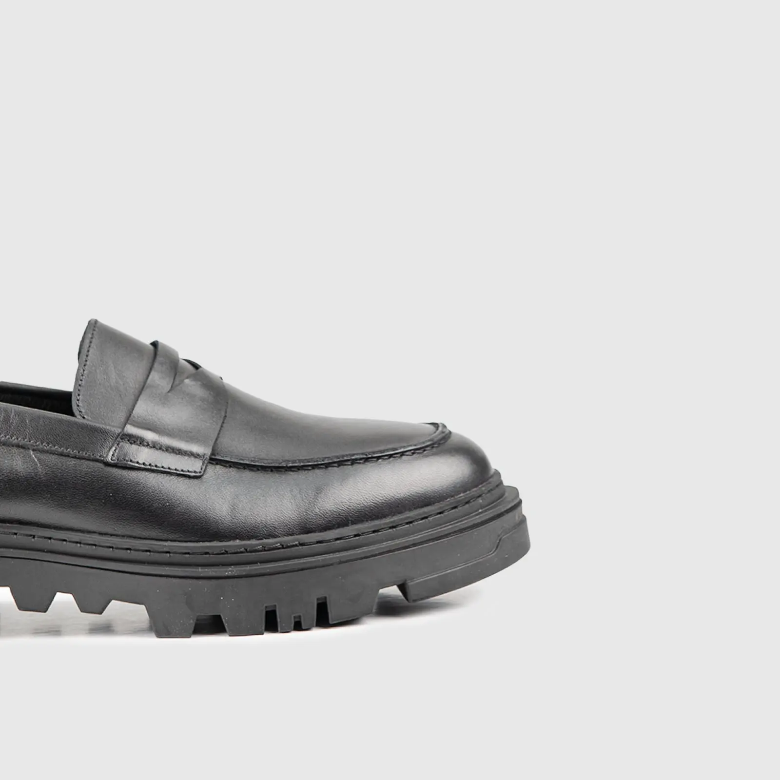 Chunky Sole Loafers Black 1804 - Image 5