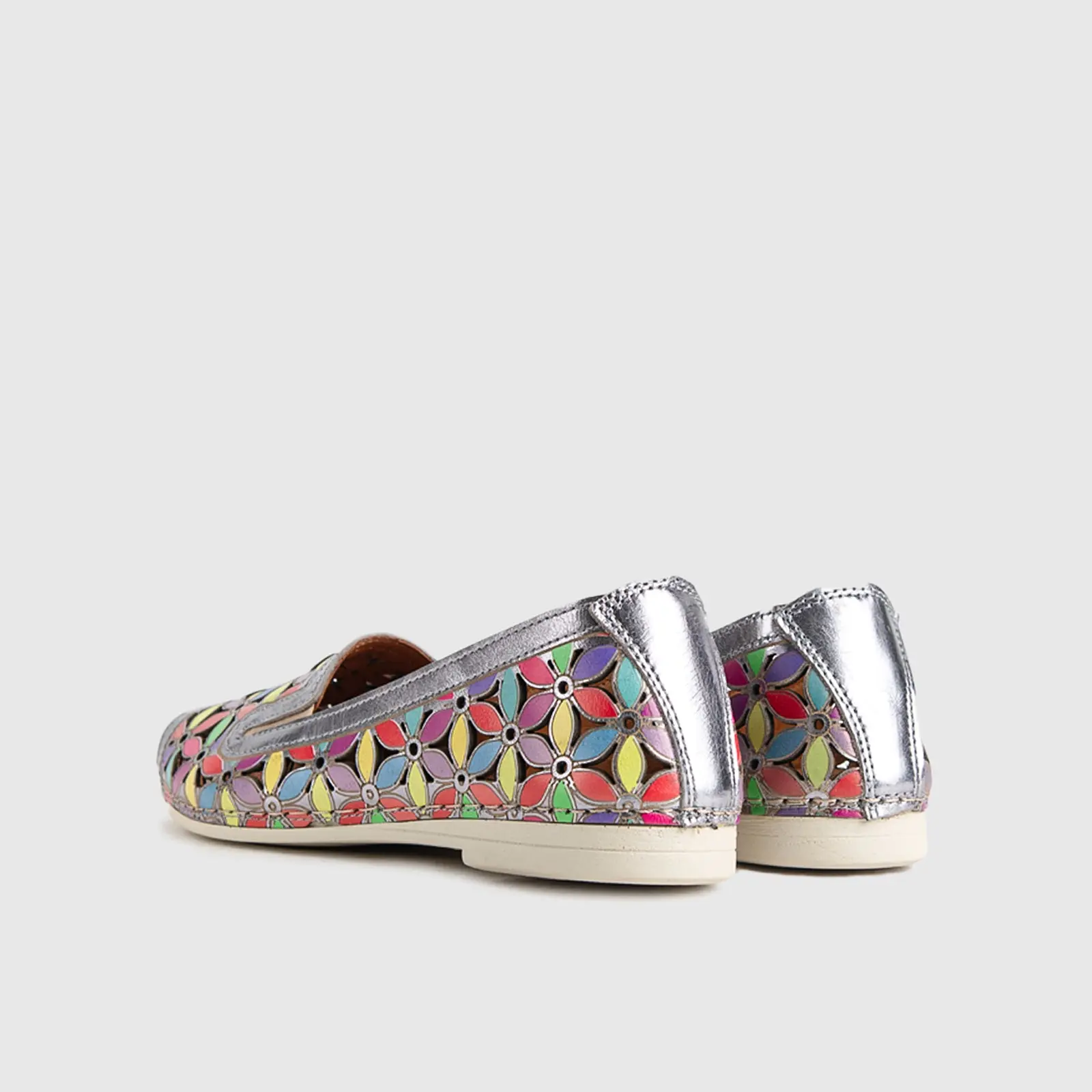 Comfort Leather Casuals 1105 Pewter Multi - Image 4