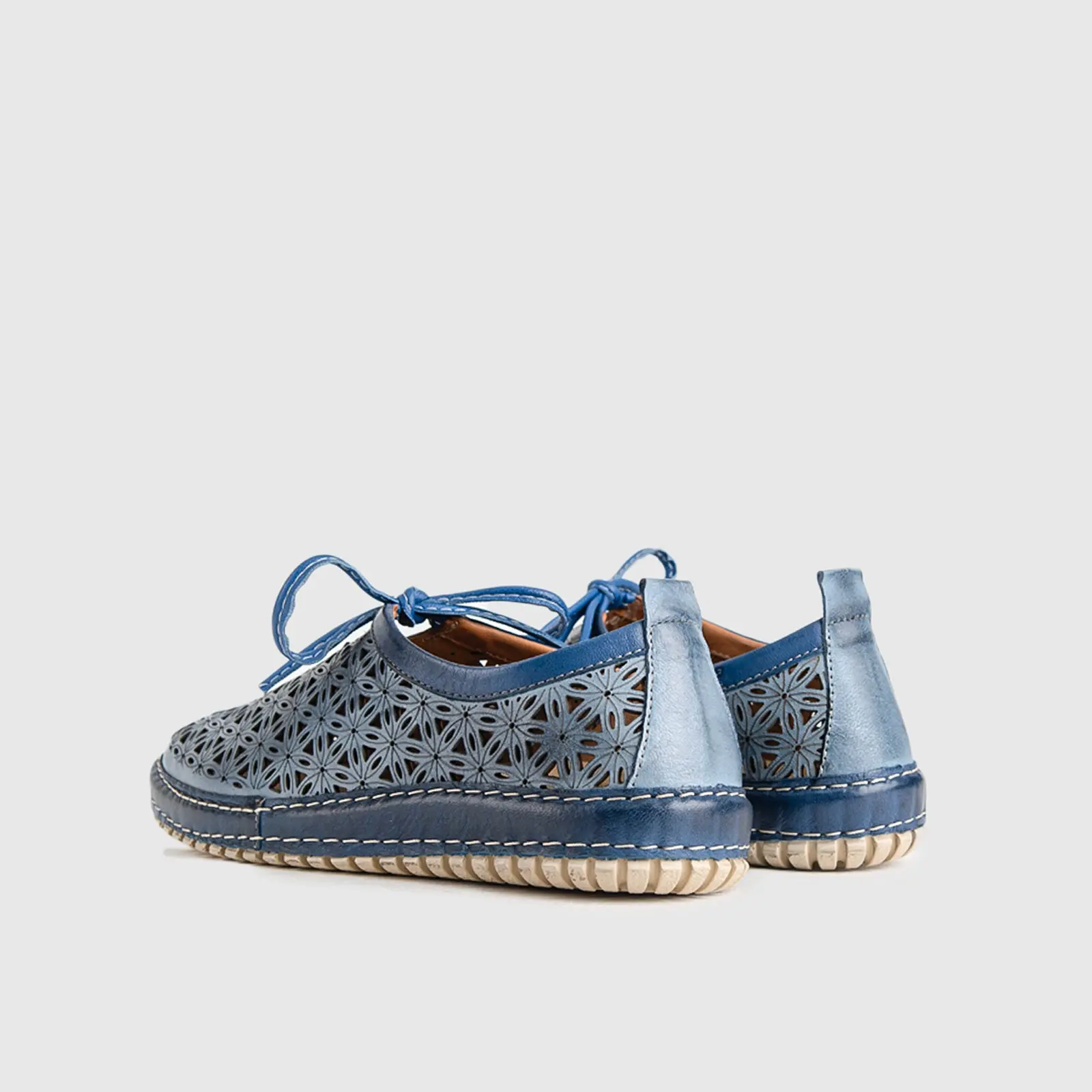 Comfort Leather Casuals 6443 Navy - Image 4