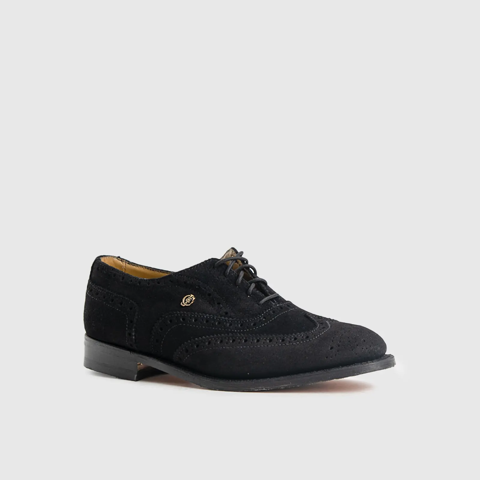 Crockett and Jones Men's Brogue Bryson 62.C12341F Black Suede CJ3 - Image 2