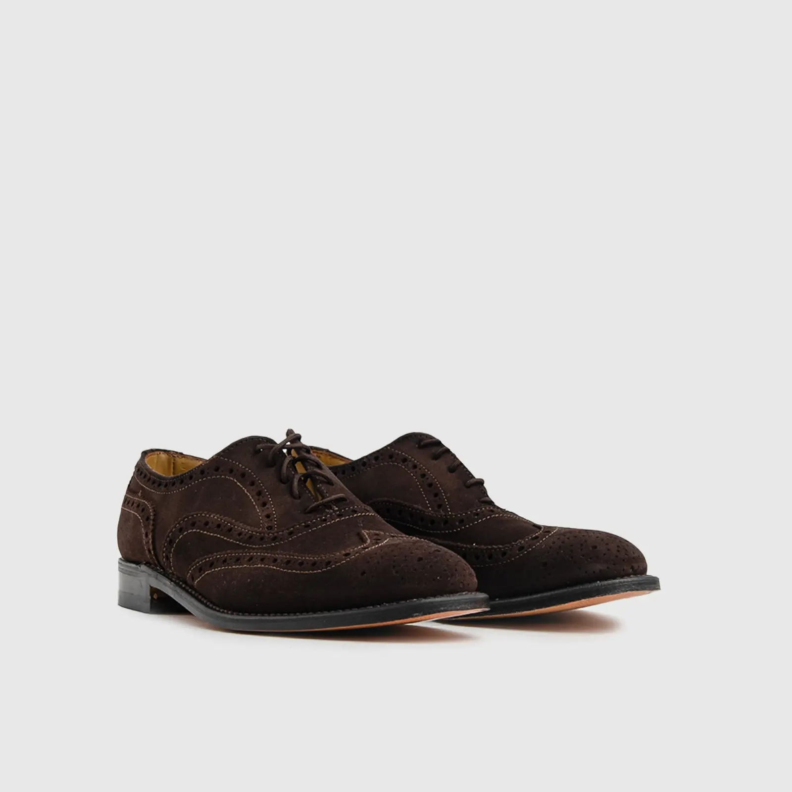 Crockett and Jones Men's Brogue Bryson  62.C12341C Brown Suede CJ2 - Image 3