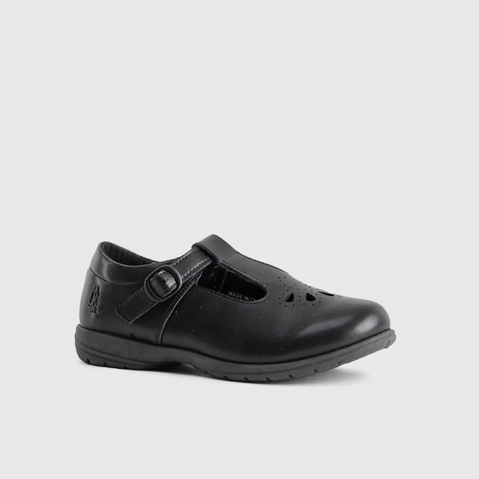 Crown Girls Youths (UK2 TO UK9) T-Strap School Shoe HG10 - Image 2