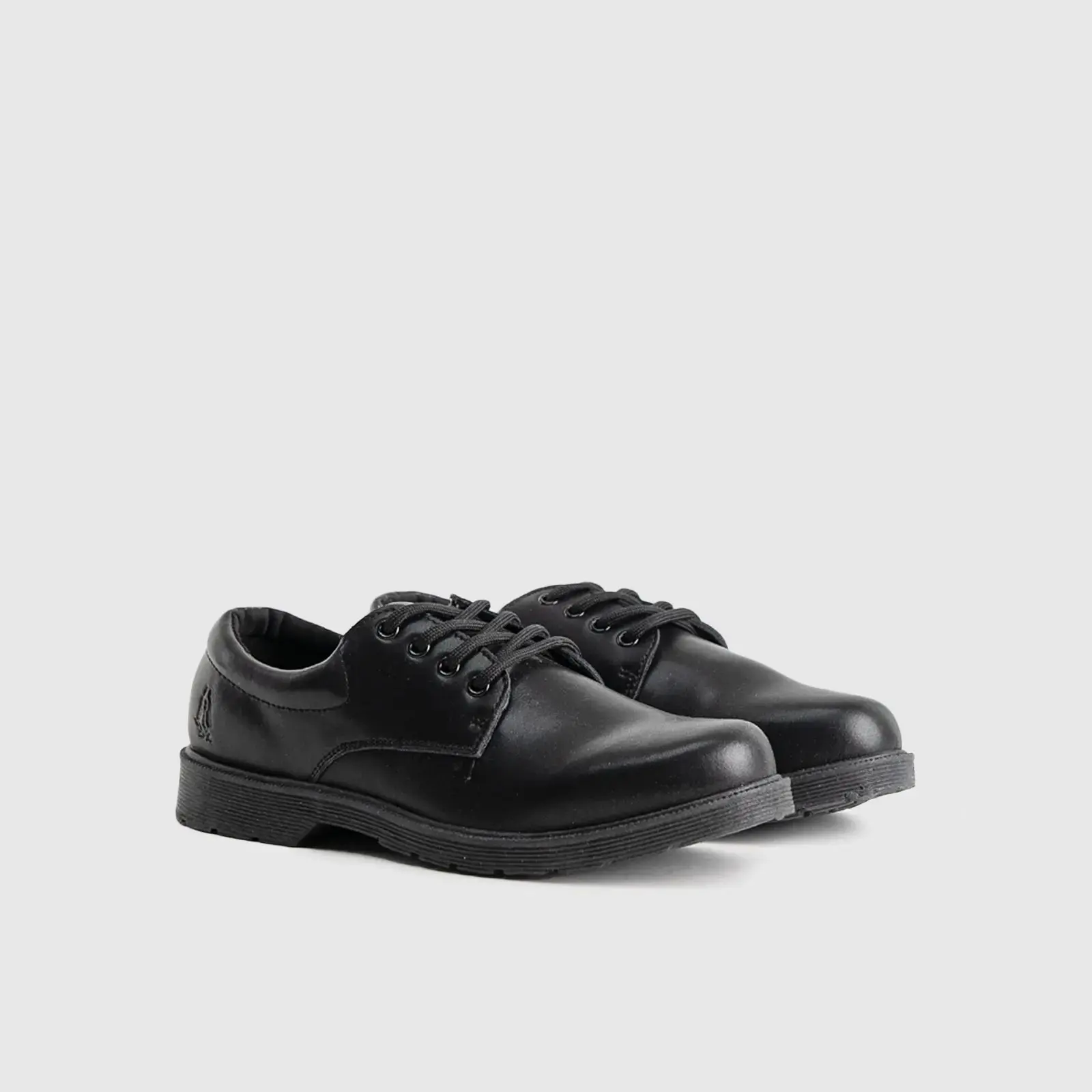 Curtis Kids (UK9 TO UK1) Lace Up School Shoe Black HK1 - Image 3