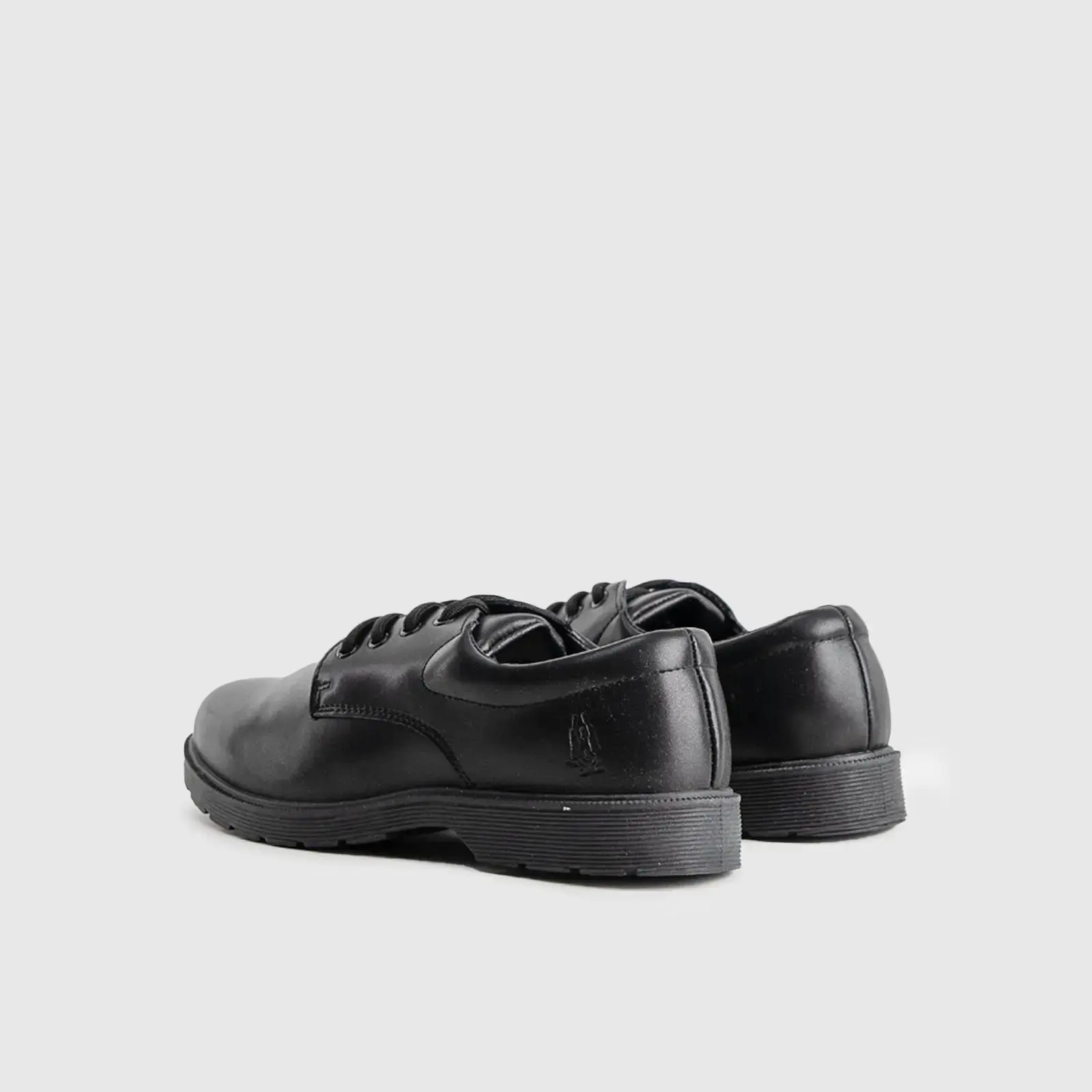 Curtis Kids (UK9 TO UK1) Lace Up School Shoe Black HK1 - Image 4