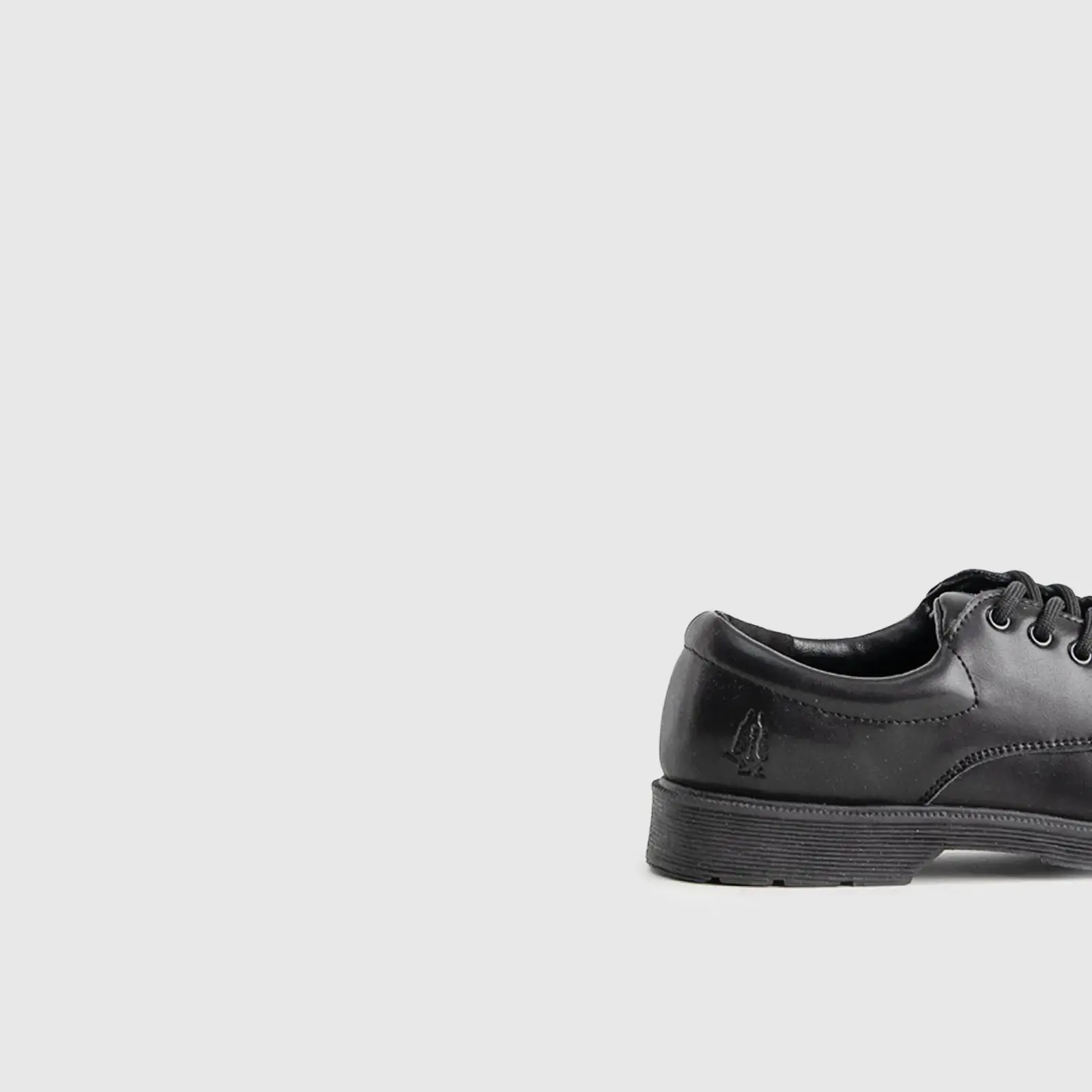 Curtis Kids (UK9 TO UK1) Lace Up School Shoe Black HK1 - Image 7