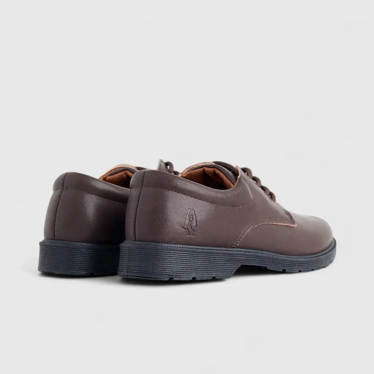Curtis Youths And Men's (UK2 TO UK12) Lace Up School Shoe HPM00698 Brown HK4 - Image 3