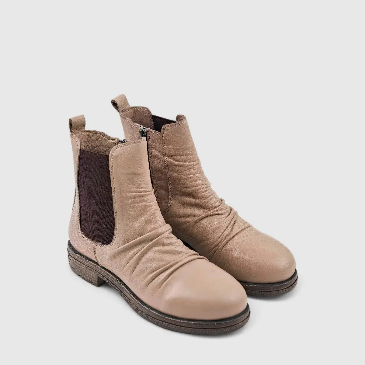 Dimato Leather Boot Beige 002.4003 - Image 2
